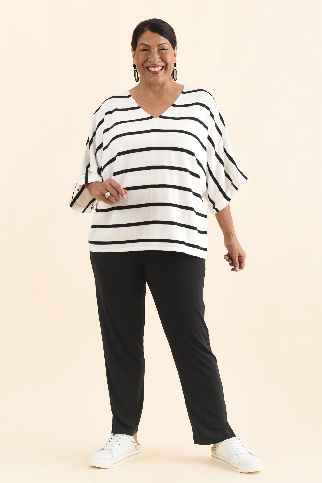 Dana Black Micro Modal Pants - Image 9