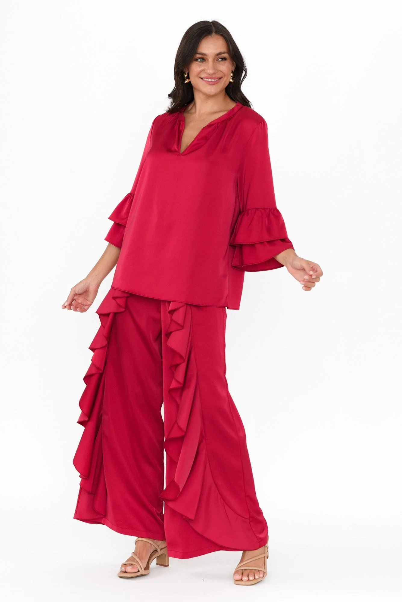 Dancer Red Ruffle Pants - Image 8
