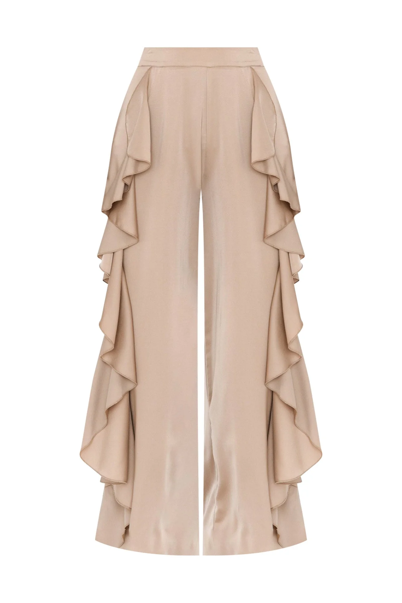 Dancer Taupe Ruffle Pants - Image 3