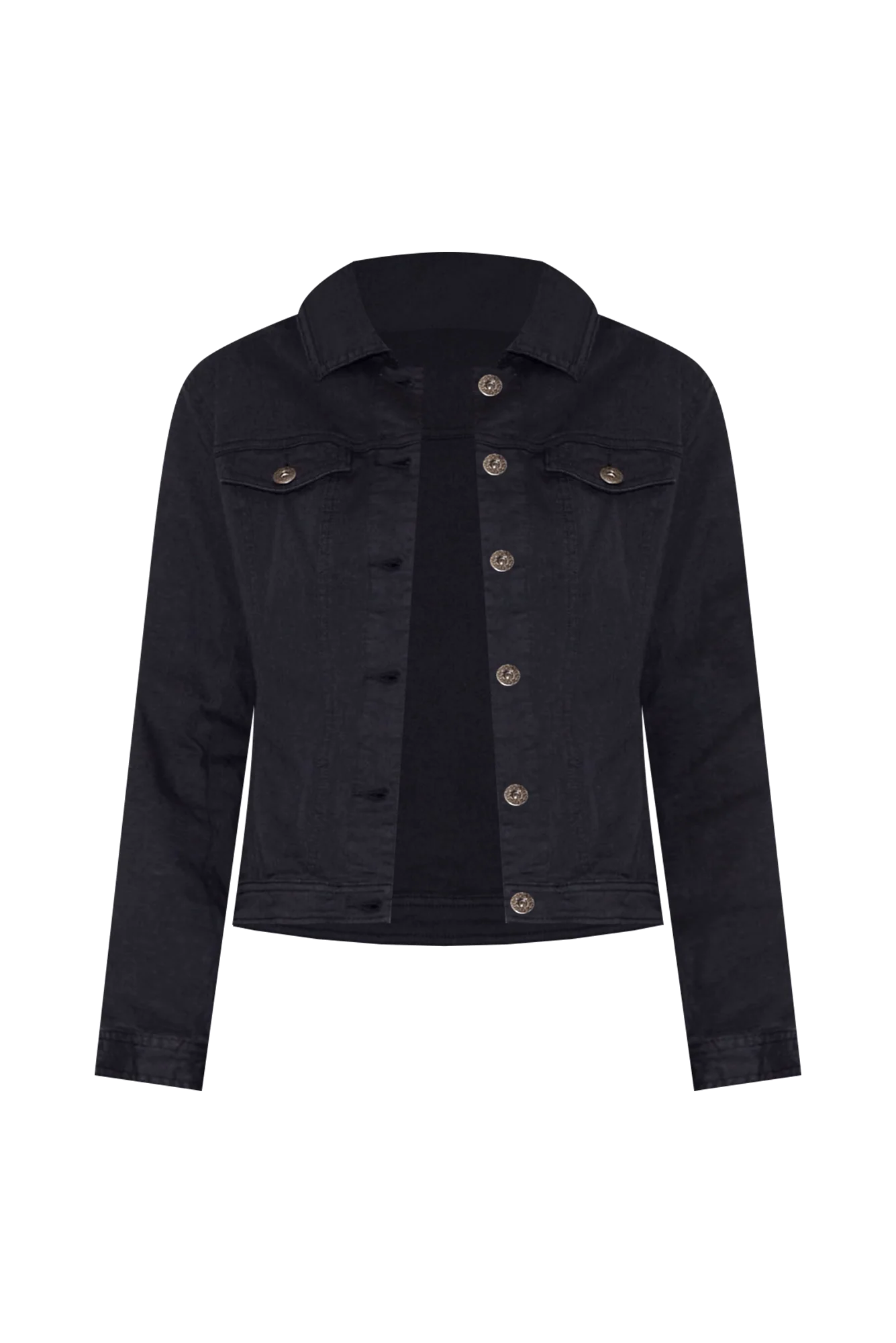 Danielle Navy Stretch Jean Jacket - Image 7