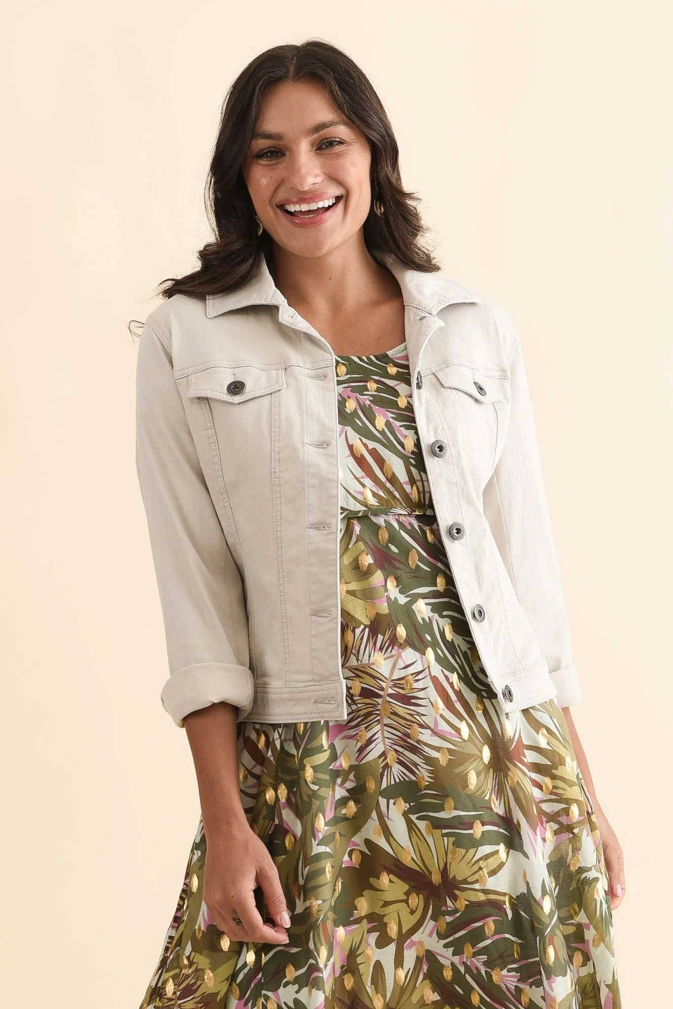Danielle Stone Stretch Jean Jacket - Image 2