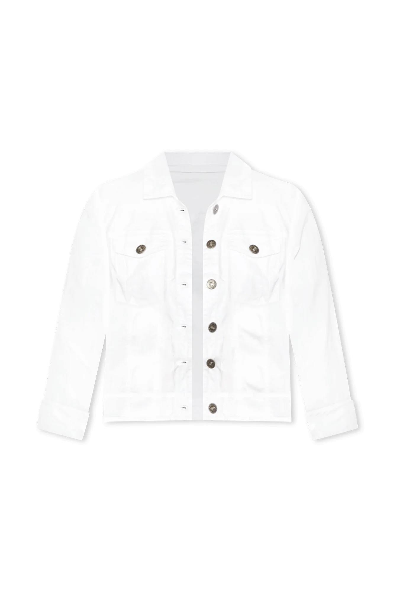 Danielle White Stretch Jean Jacket - Image 2