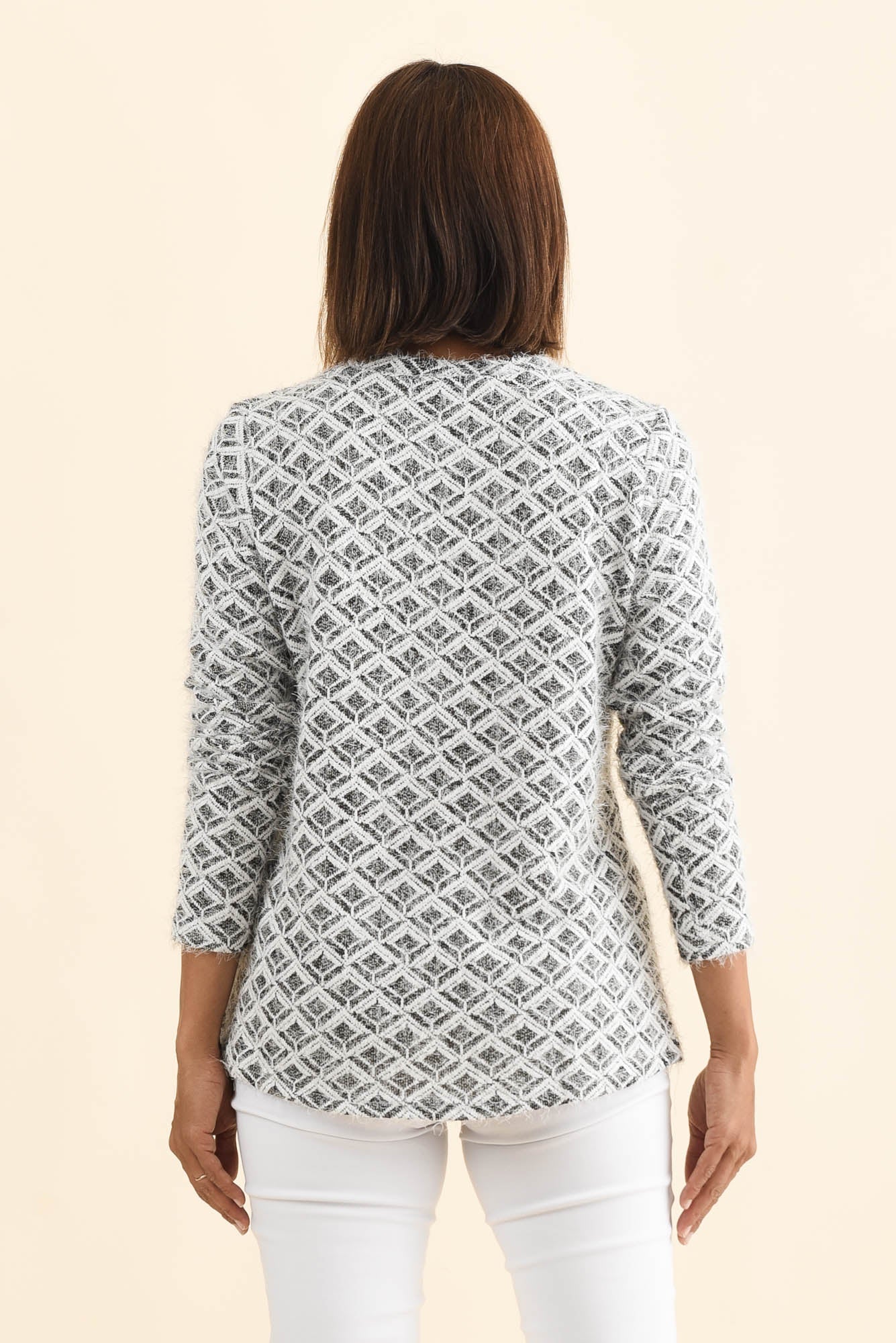 Darly Grey Geo Snood Jumper - Image 4