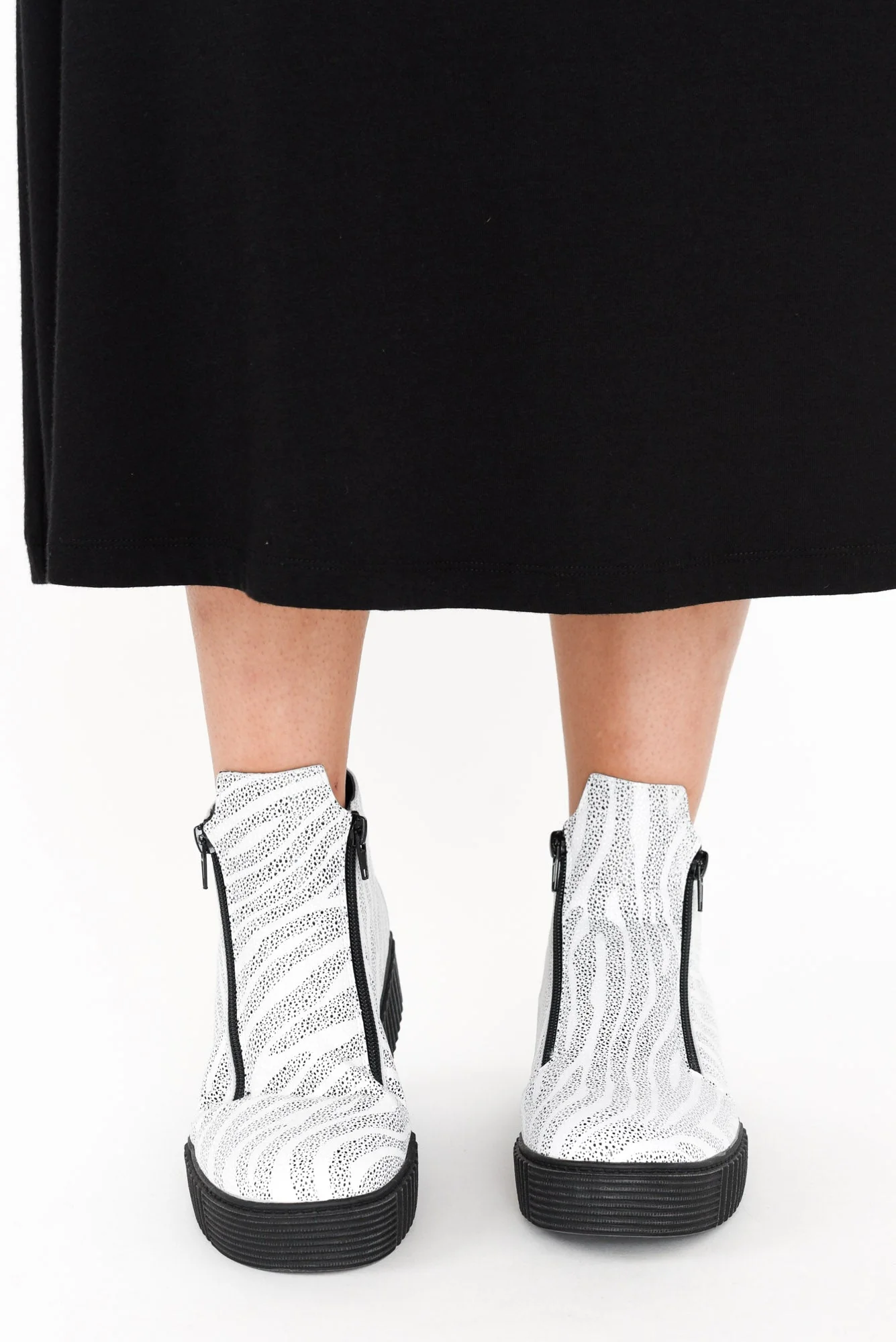 Davith White Zebra Ankle Boot - Image 6