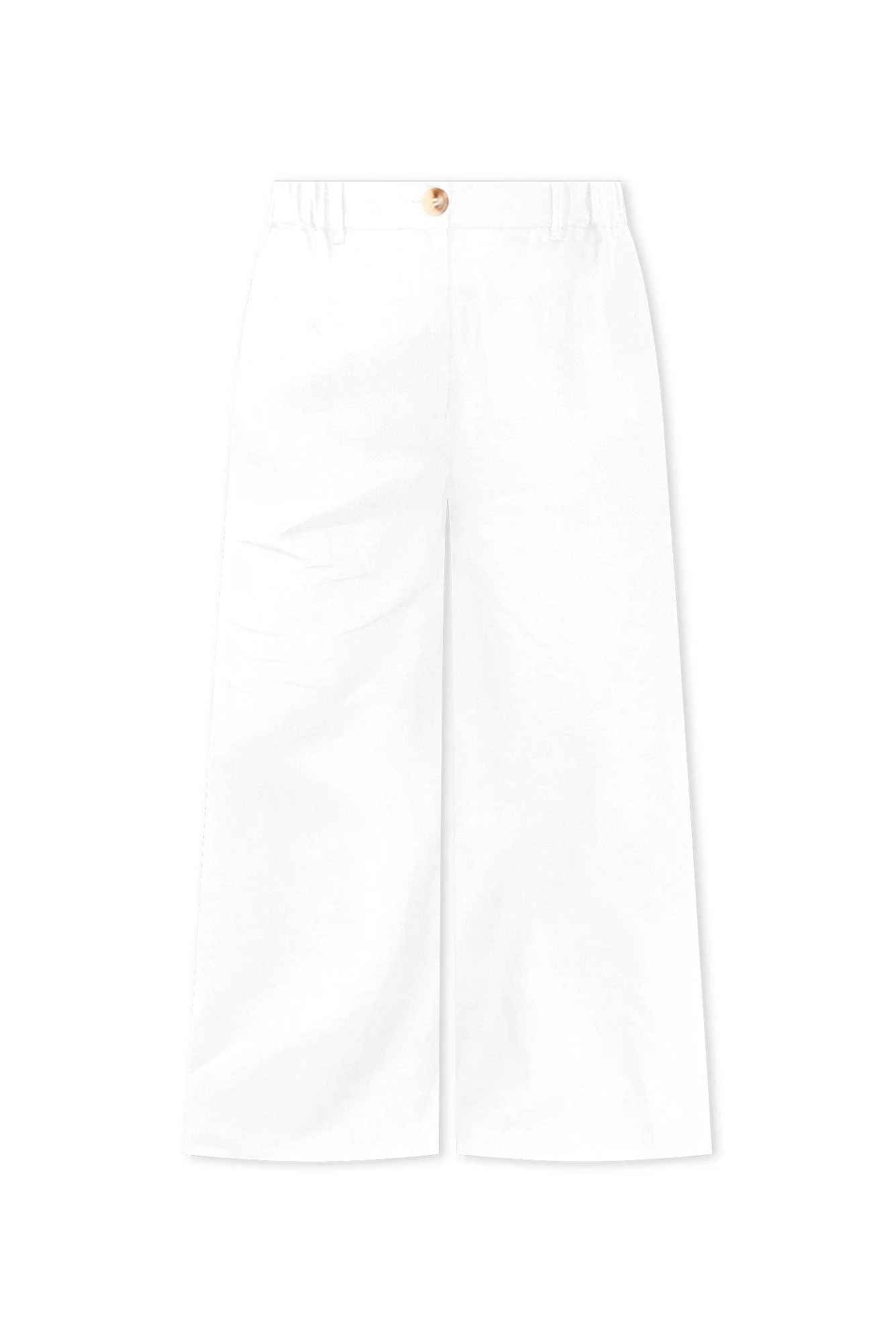 Delsey White Linen Wide Leg Pants - Image 3