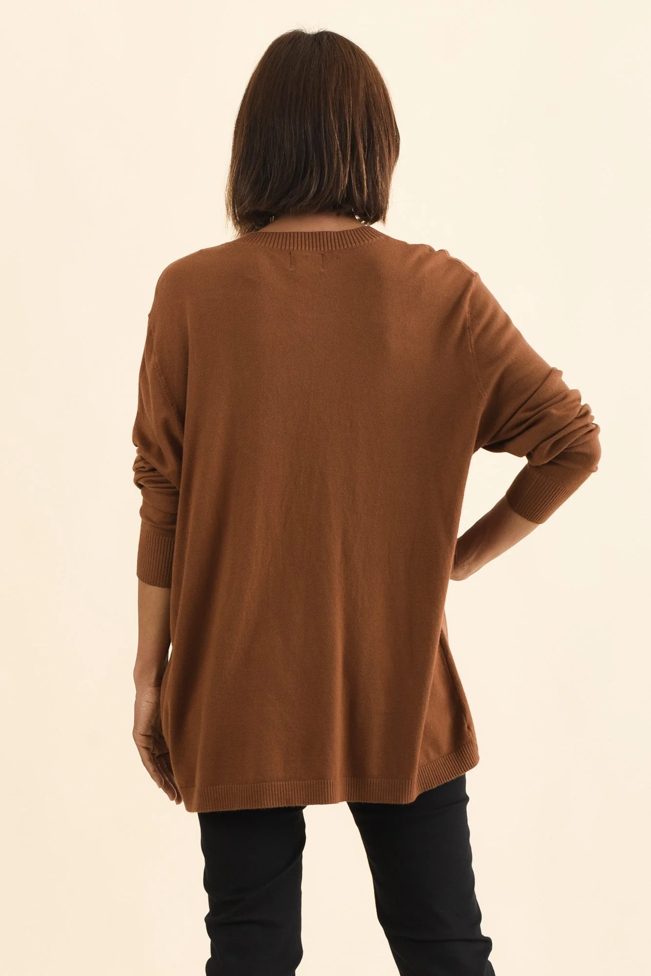 Dianne Chocolate Button Knit Jumper - Image 5