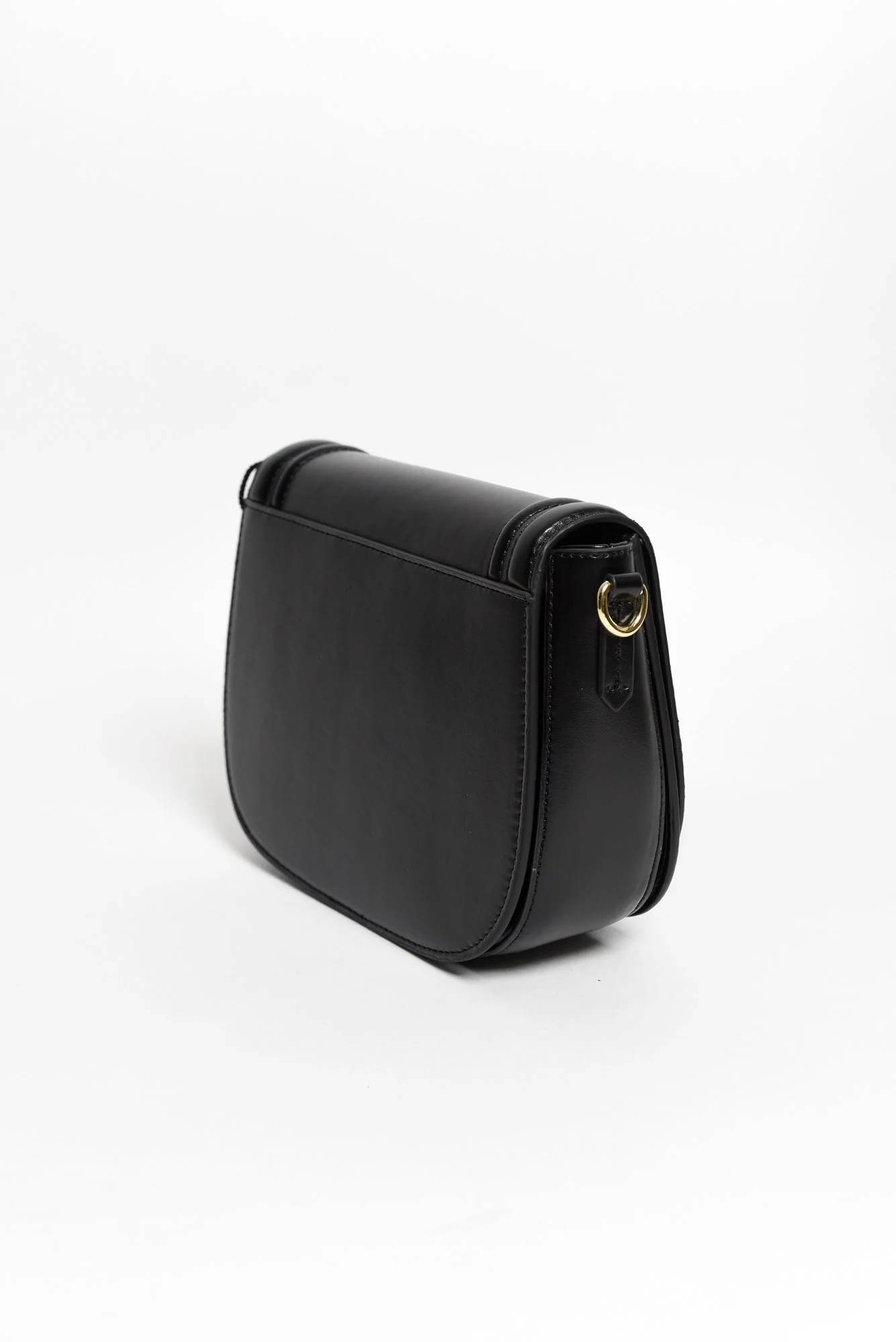 Dickens Black Leather Crossbody Bag - Image 5