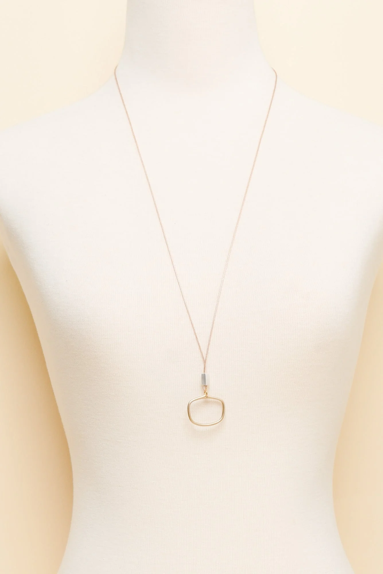 Eclipse Gold Ring Pendant Necklace - Image 2
