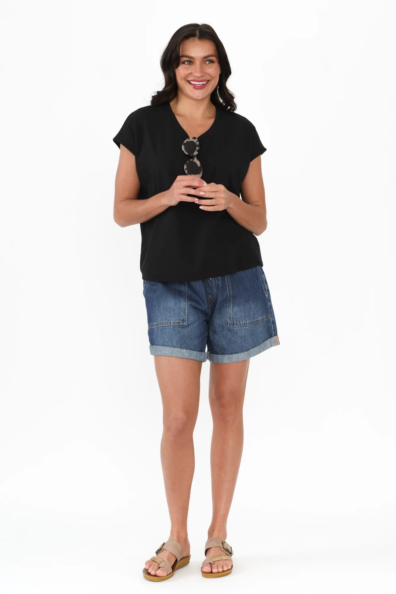 Eddie Black Cotton Tee - Image 6