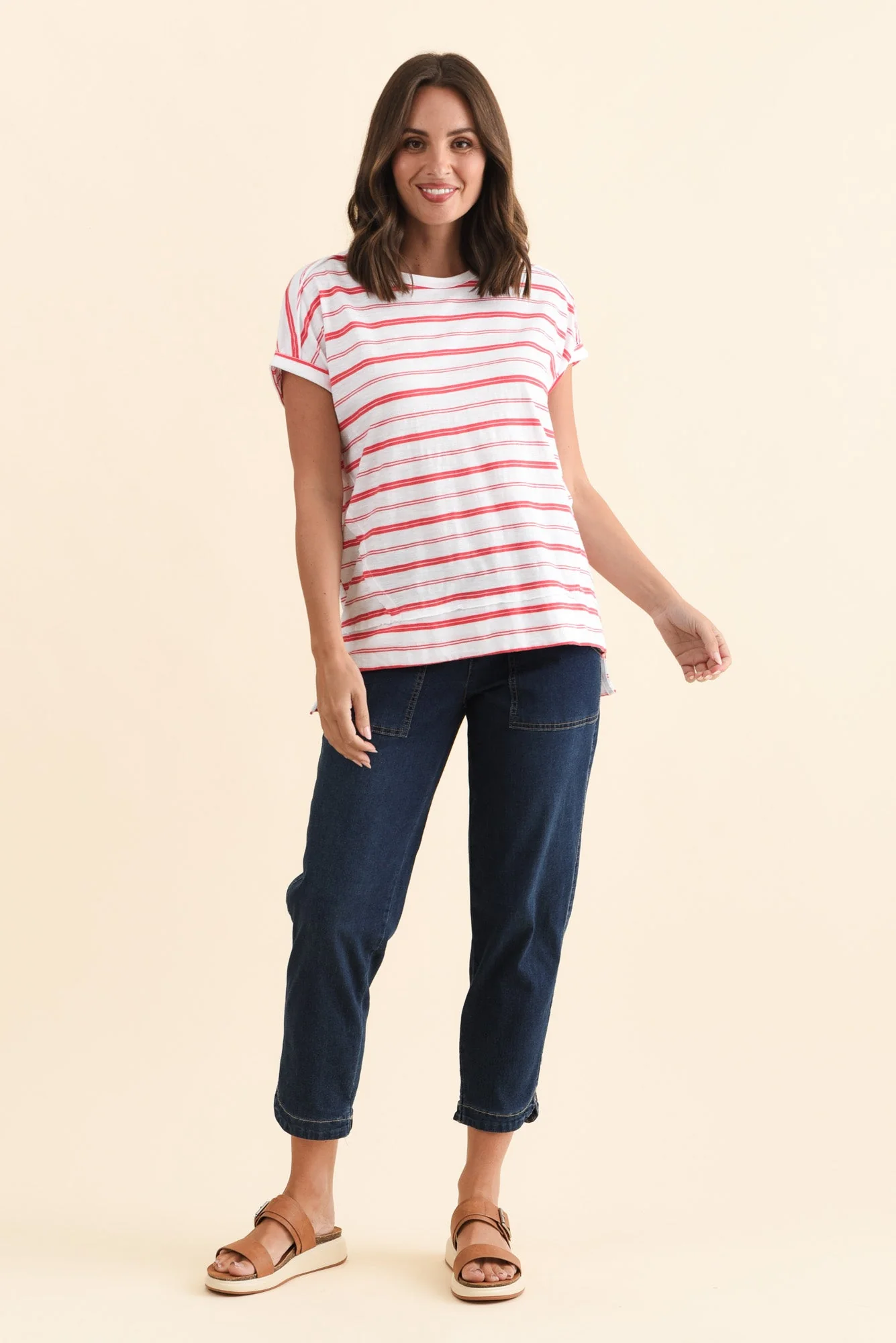 Eliana Dark Blue Denim Stretch Jeans - Image 6