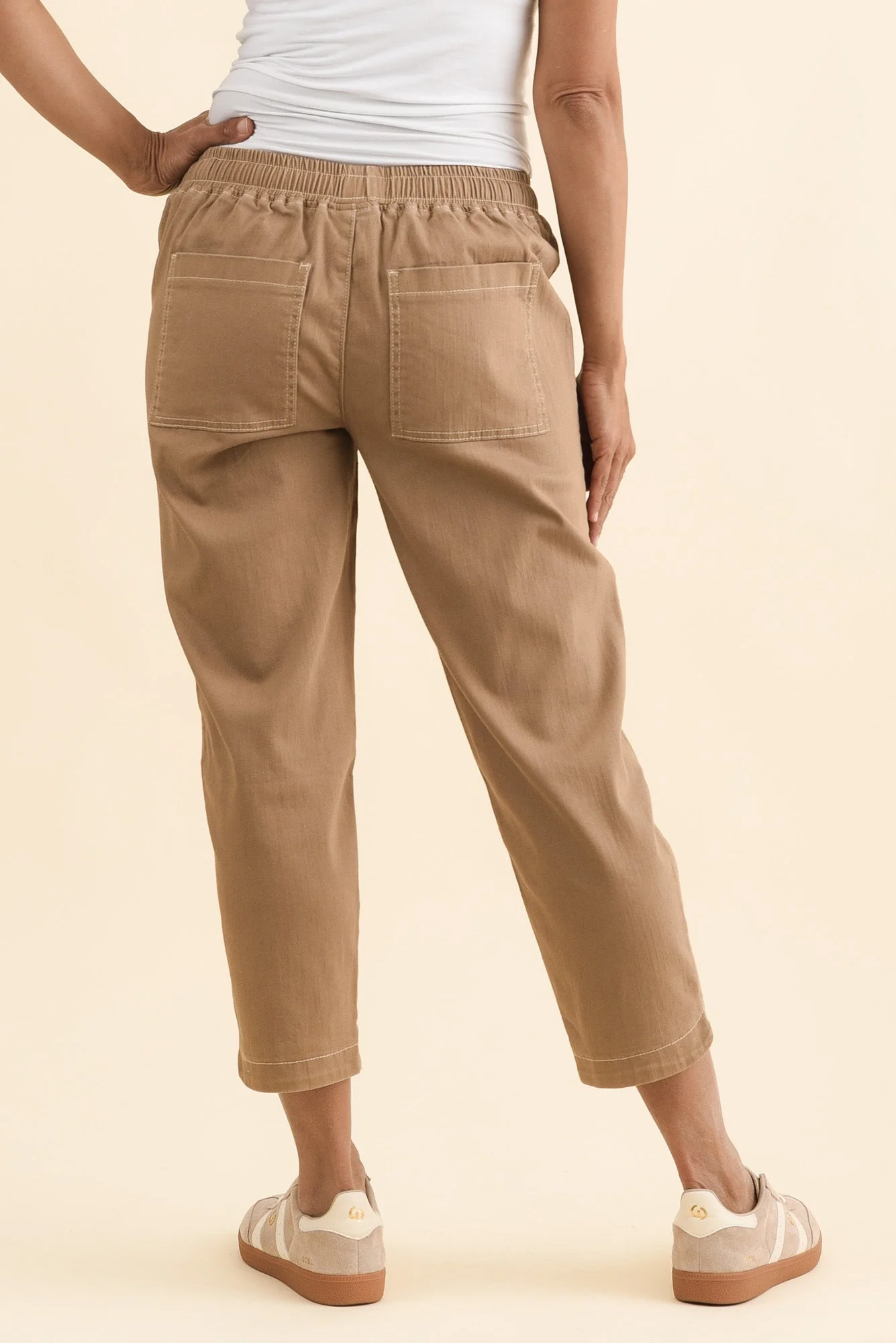Eliana Mocha Cotton Stretch Jeans - Image 4