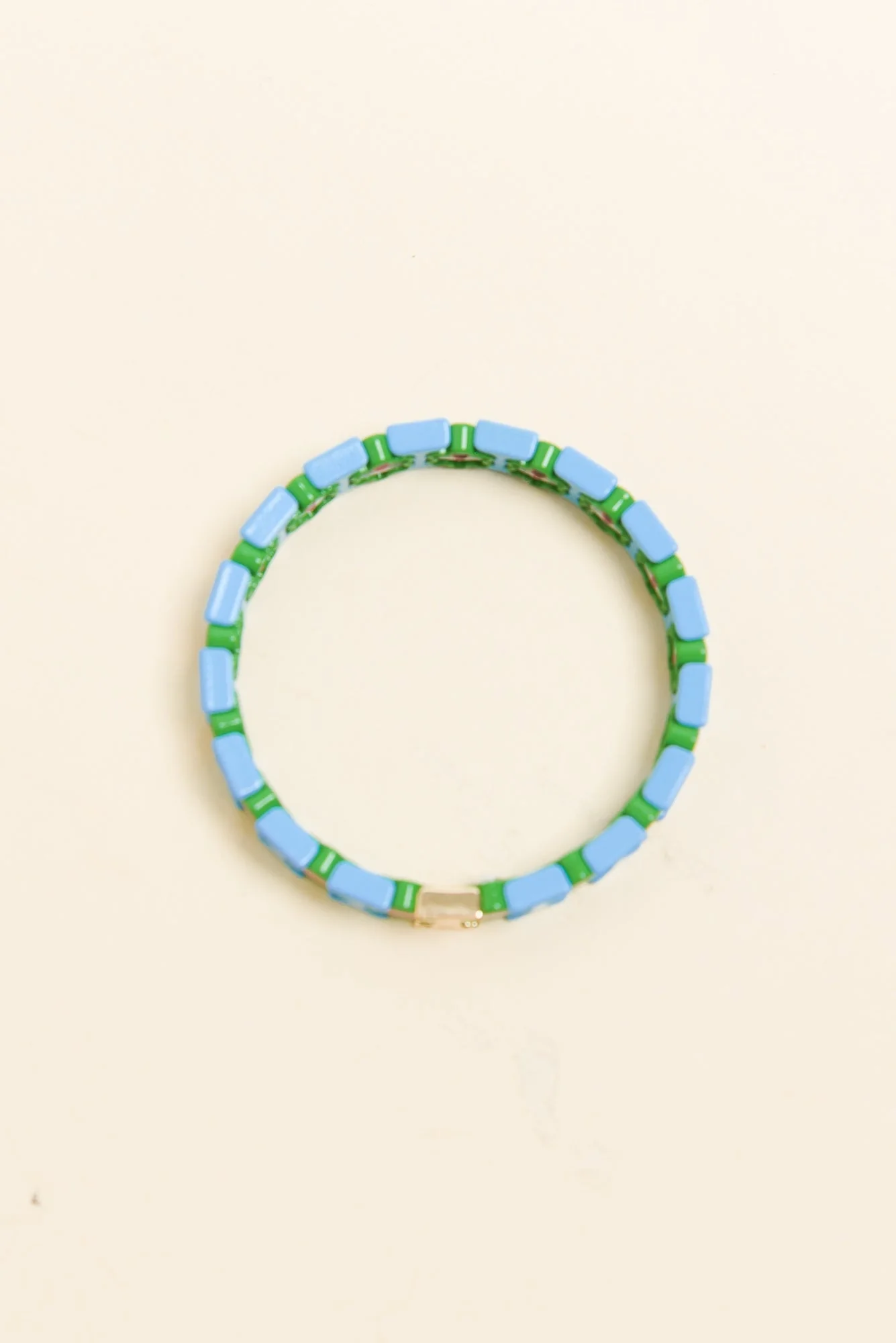 Elke Blue Daisy Beaded Bracelet - Image 2