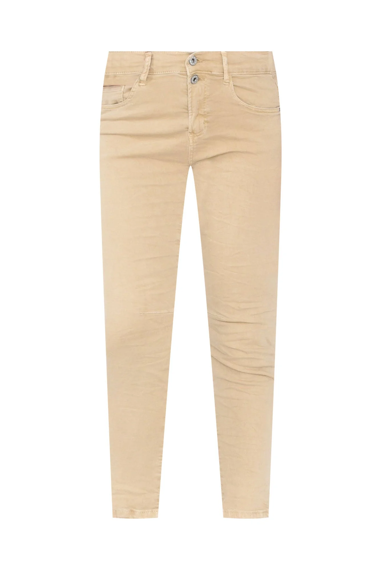 Ellery Beige Cotton Stretch Jeans - Image 2