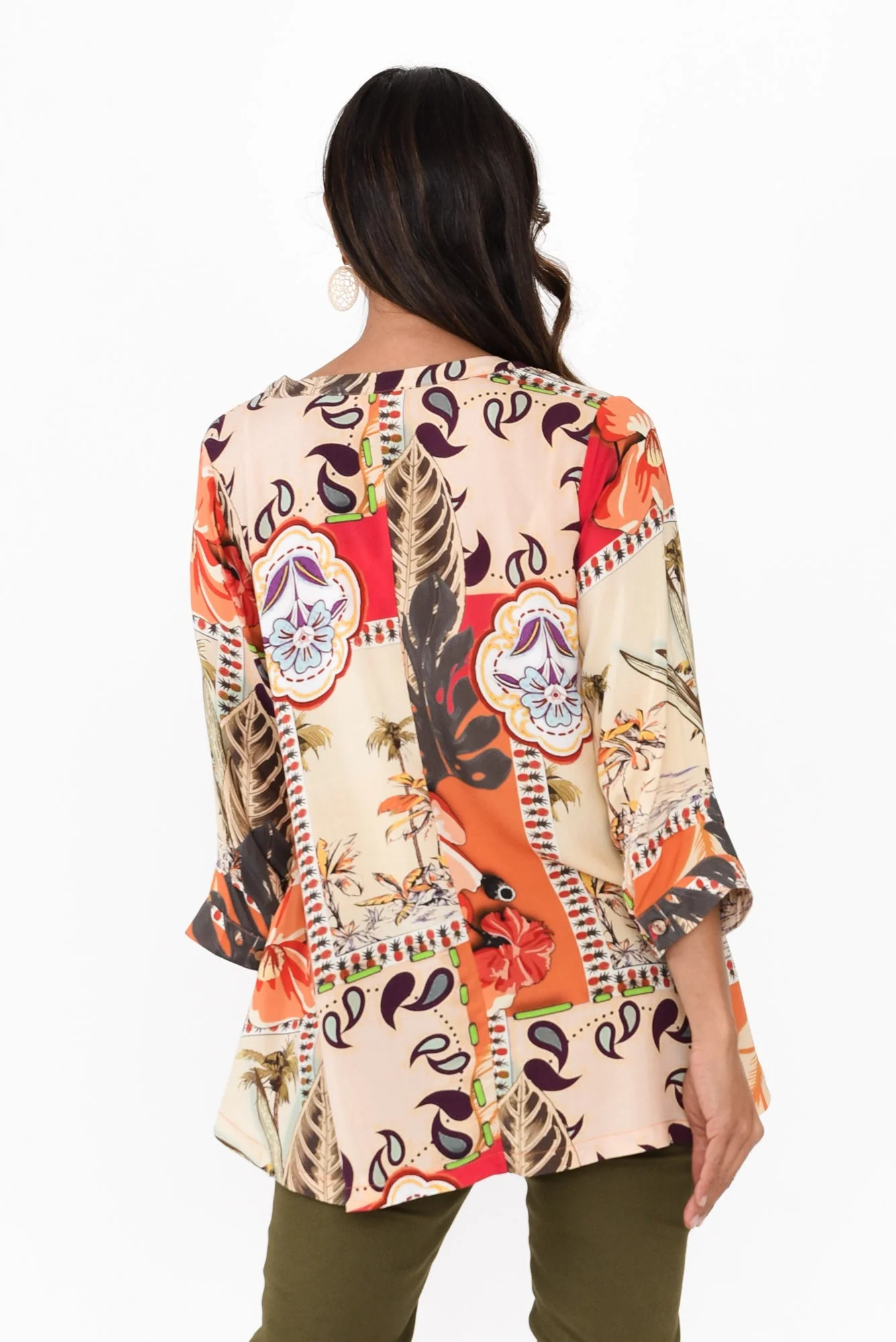 Elmer Orange Tropical Shirt - Image 4