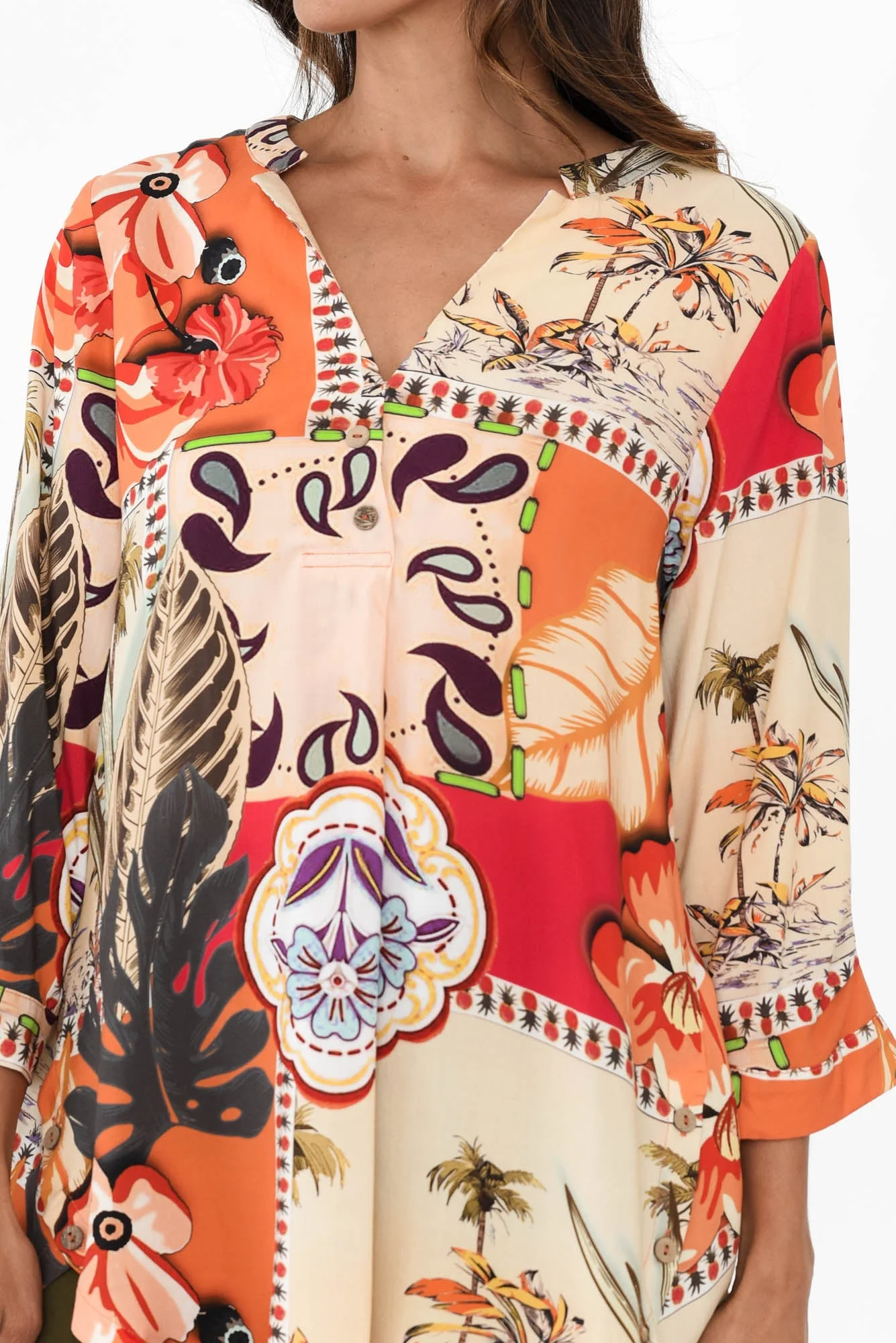 Elmer Orange Tropical Shirt - Image 5