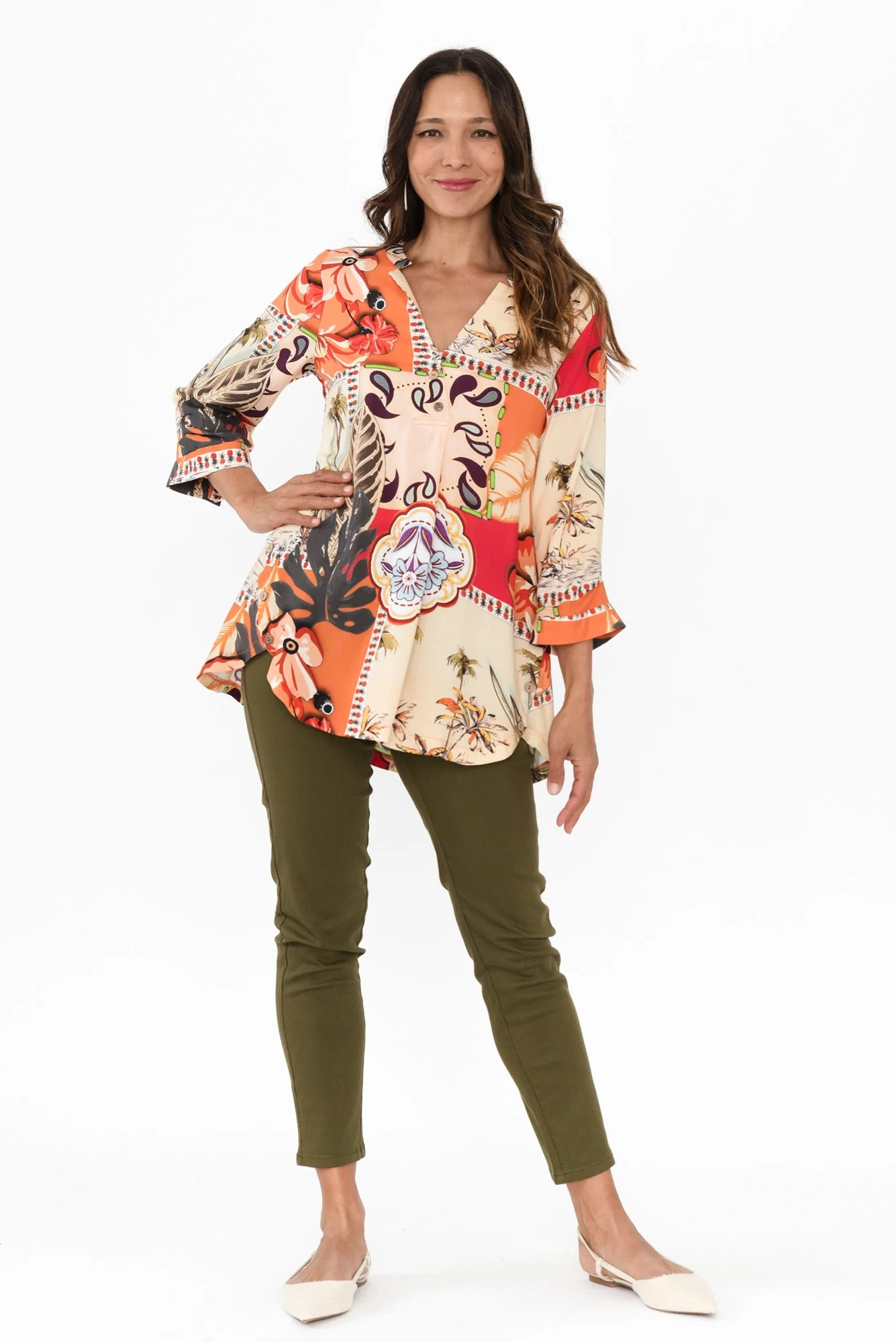 Elmer Orange Tropical Shirt - Image 6
