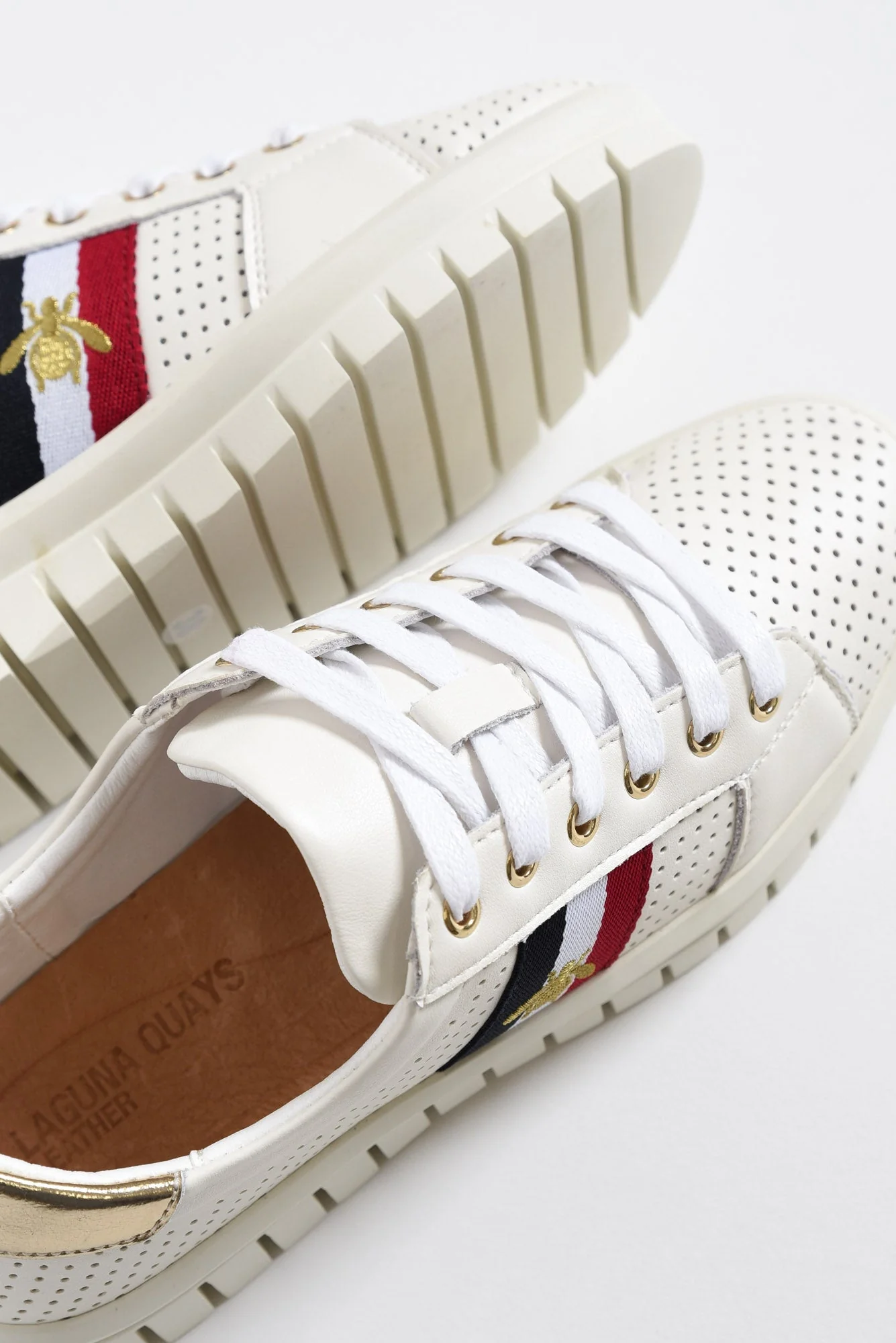 Elope White Bee Leather Sneaker - Image 9