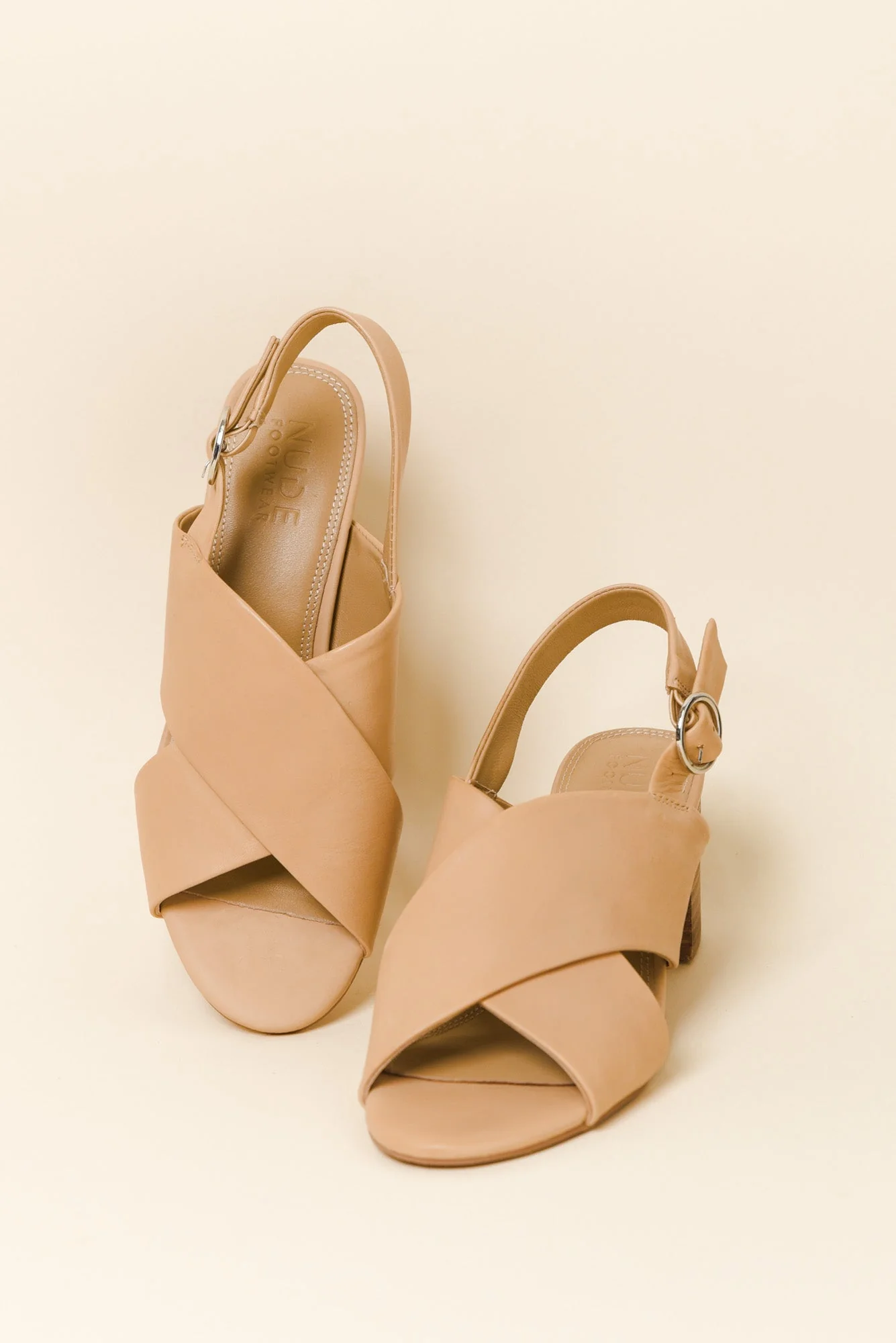 Emi Tan Leather Slingback Heel - Image 2