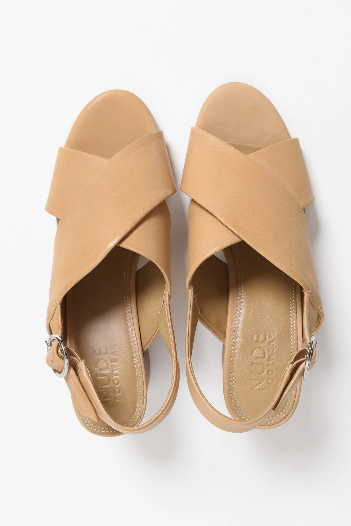 Emi Tan Leather Slingback Heel - Image 5