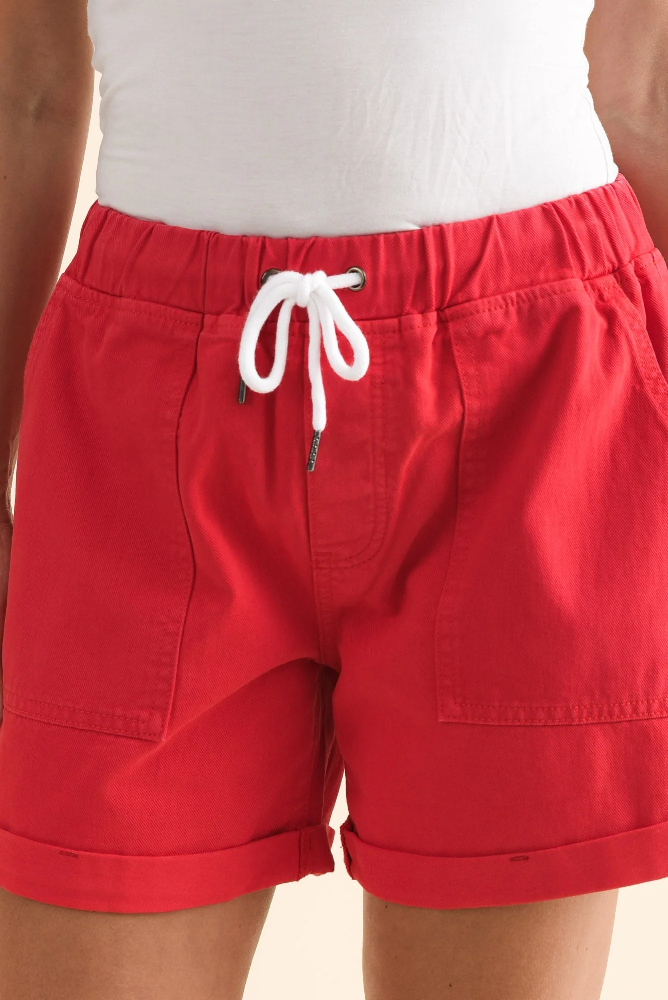 Emma Cherry Denim Relaxed Shorts - Image 5