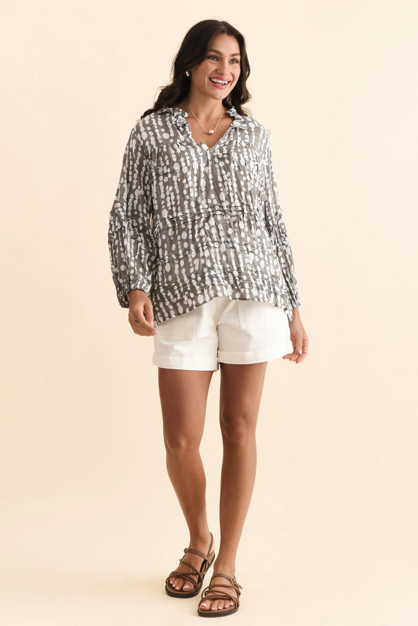 Emma White Denim Relaxed Shorts - Image 6