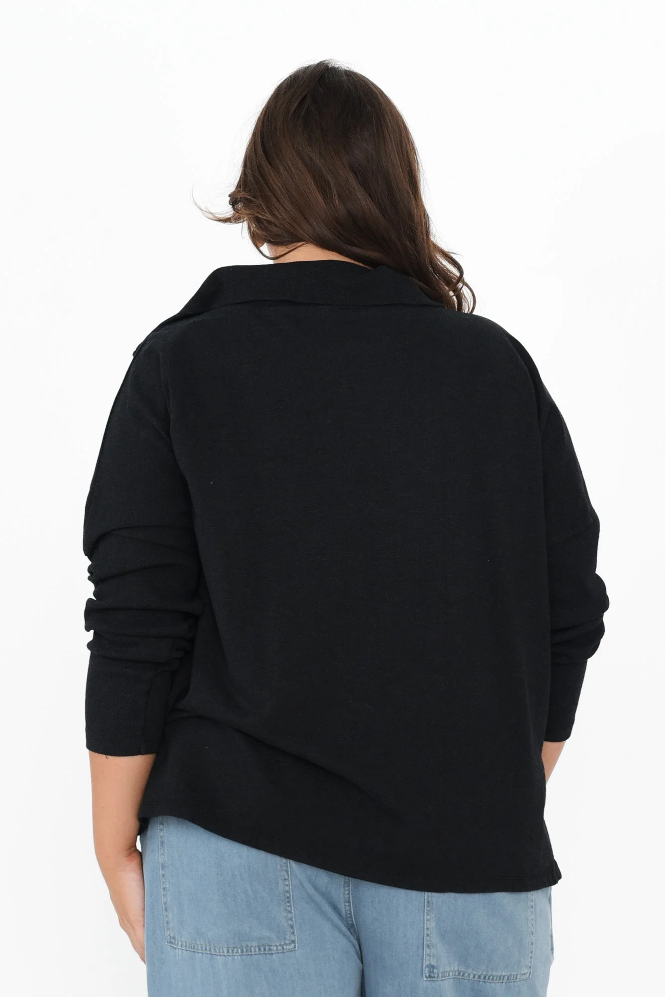 Etna Black Half Zip Sweatshirt - Image 11