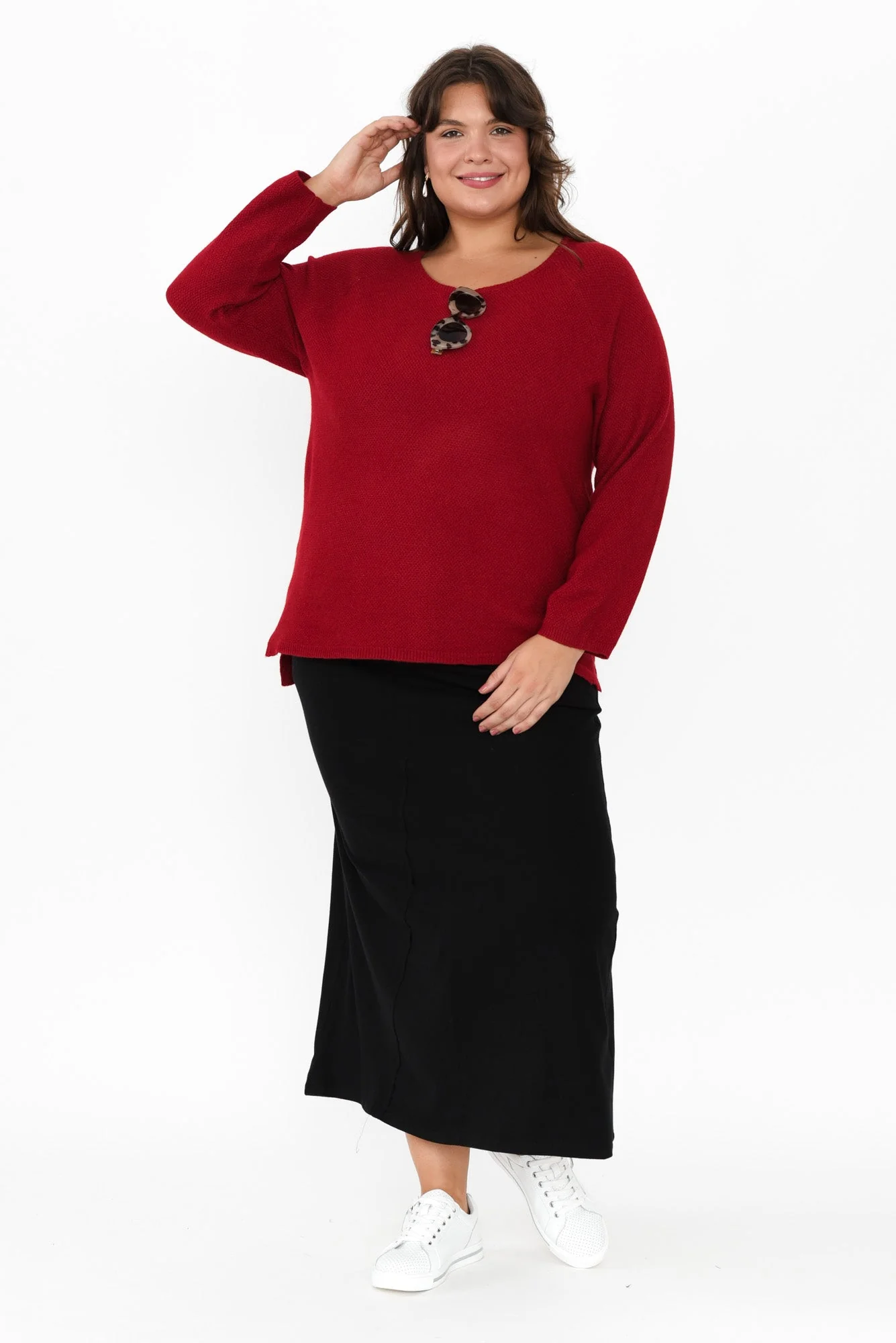 Etta Black Cotton Pocket Skirt - Image 9