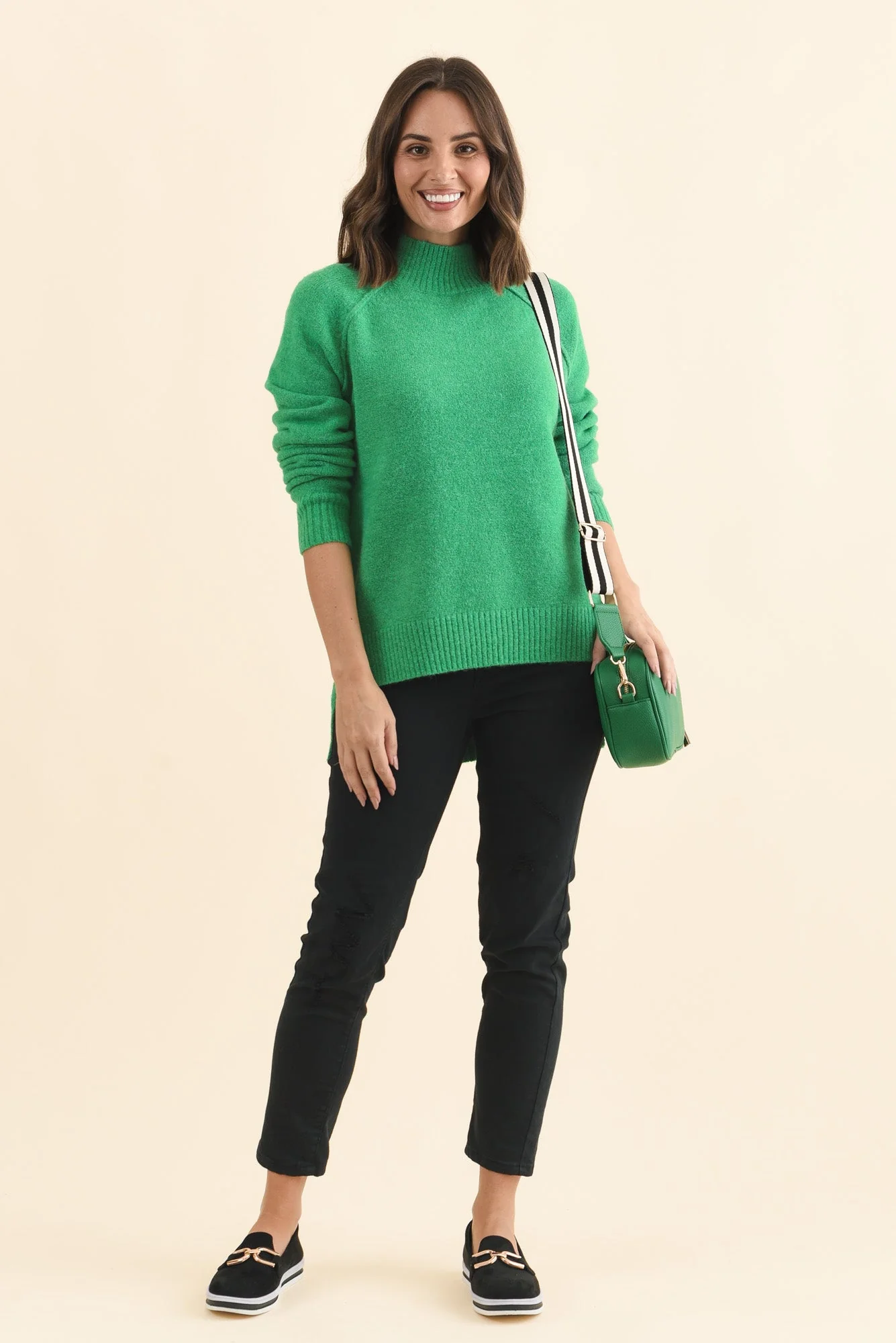Finn Green Knit Sweater - Image 2