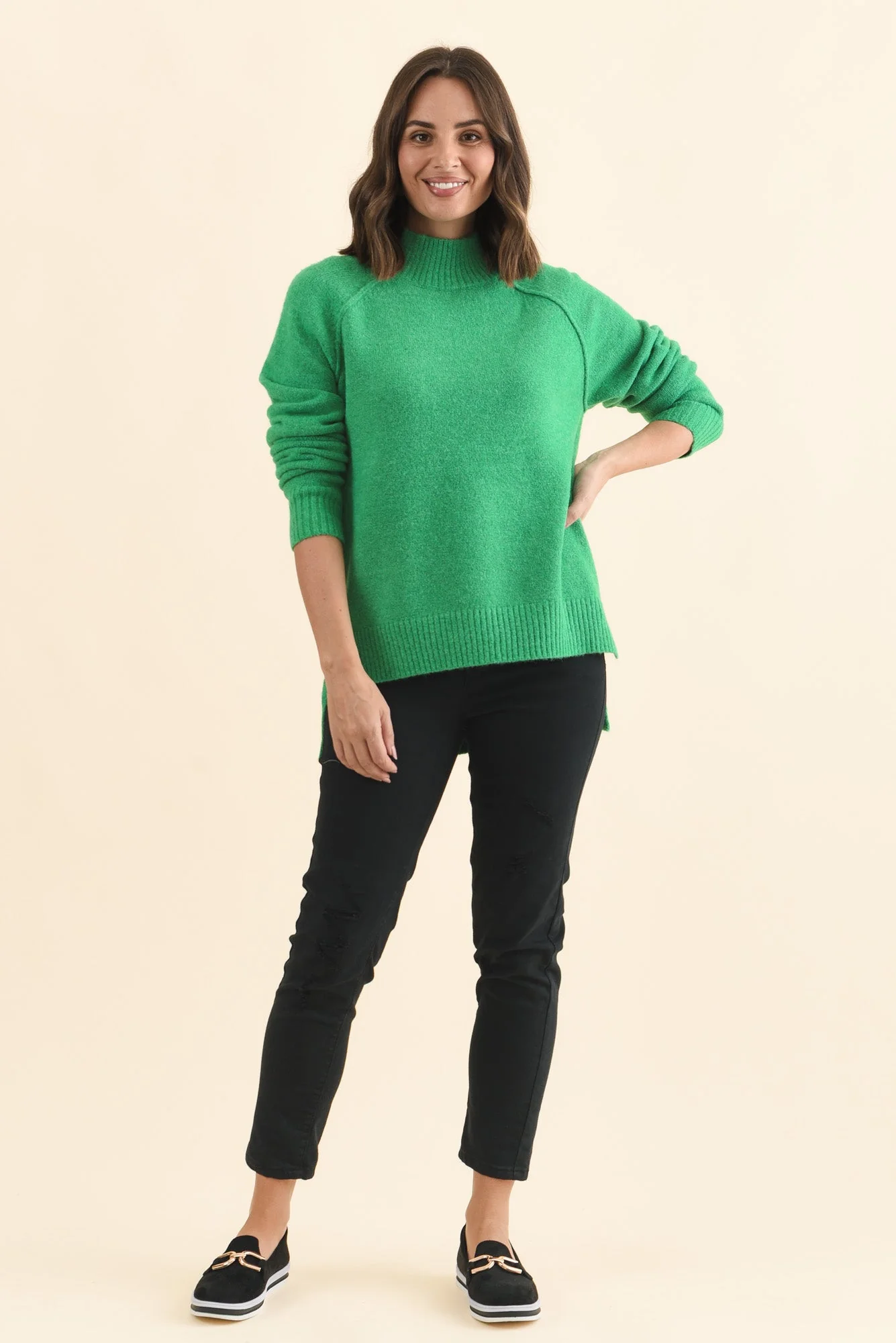Finn Green Knit Sweater - Image 6