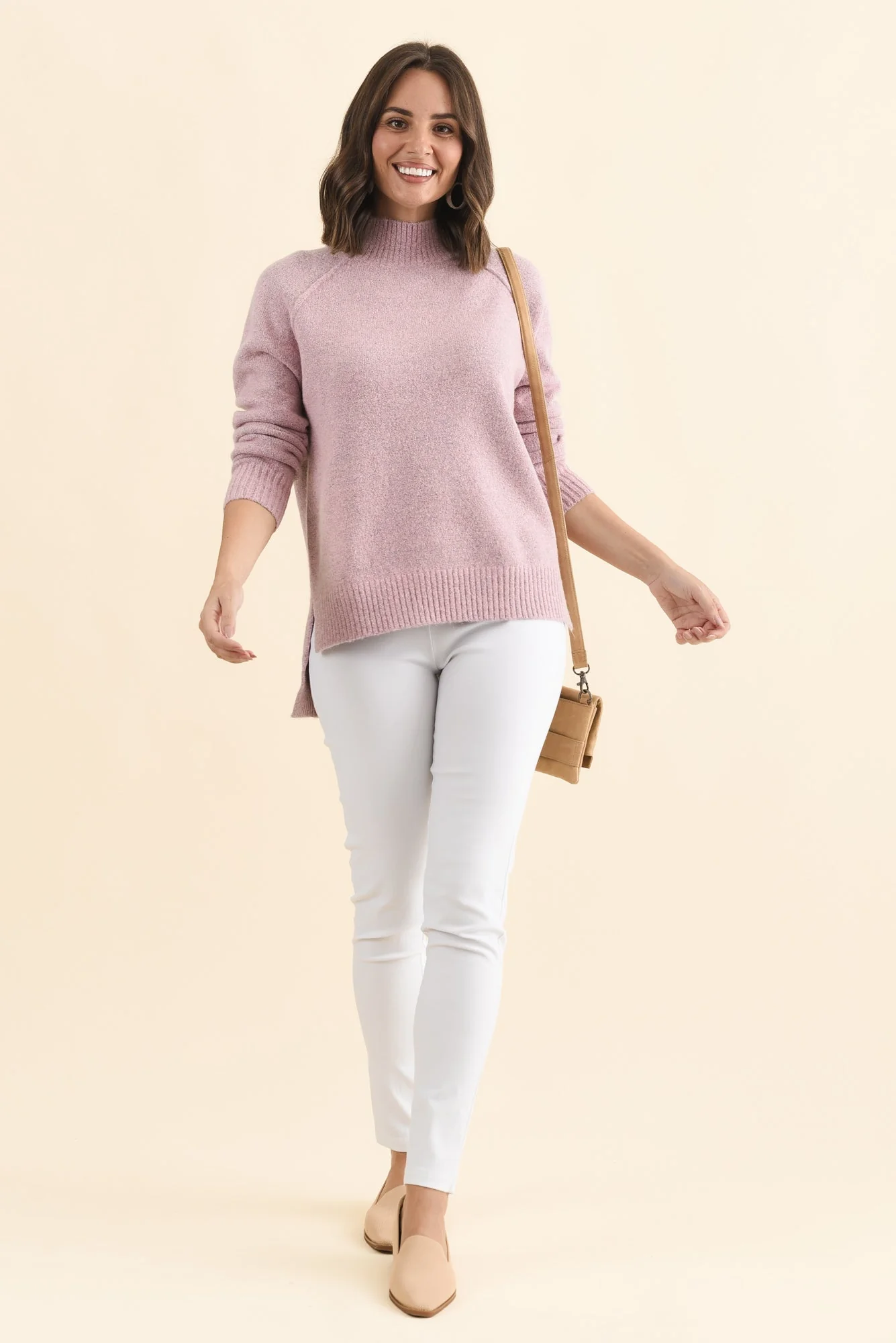 Finn Pink Knit Sweater - Image 2
