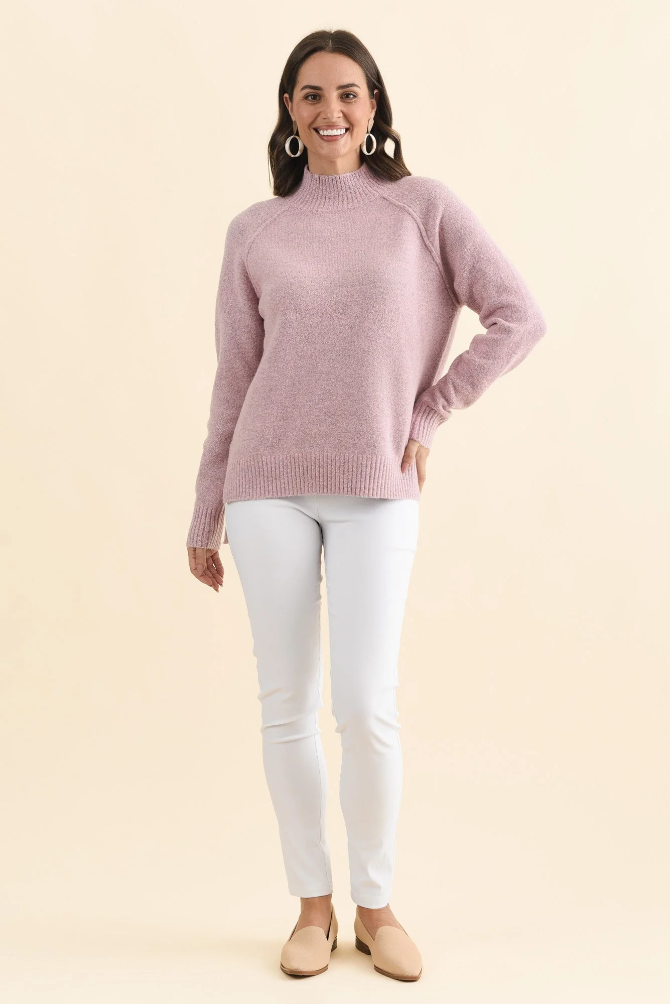 Finn Pink Knit Sweater - Image 6