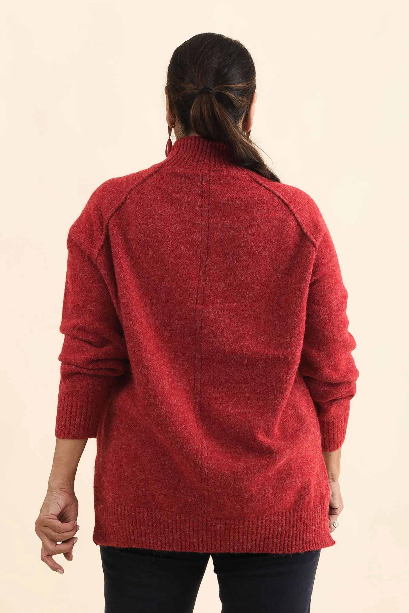 Finn Red Knit Sweater - Image 11