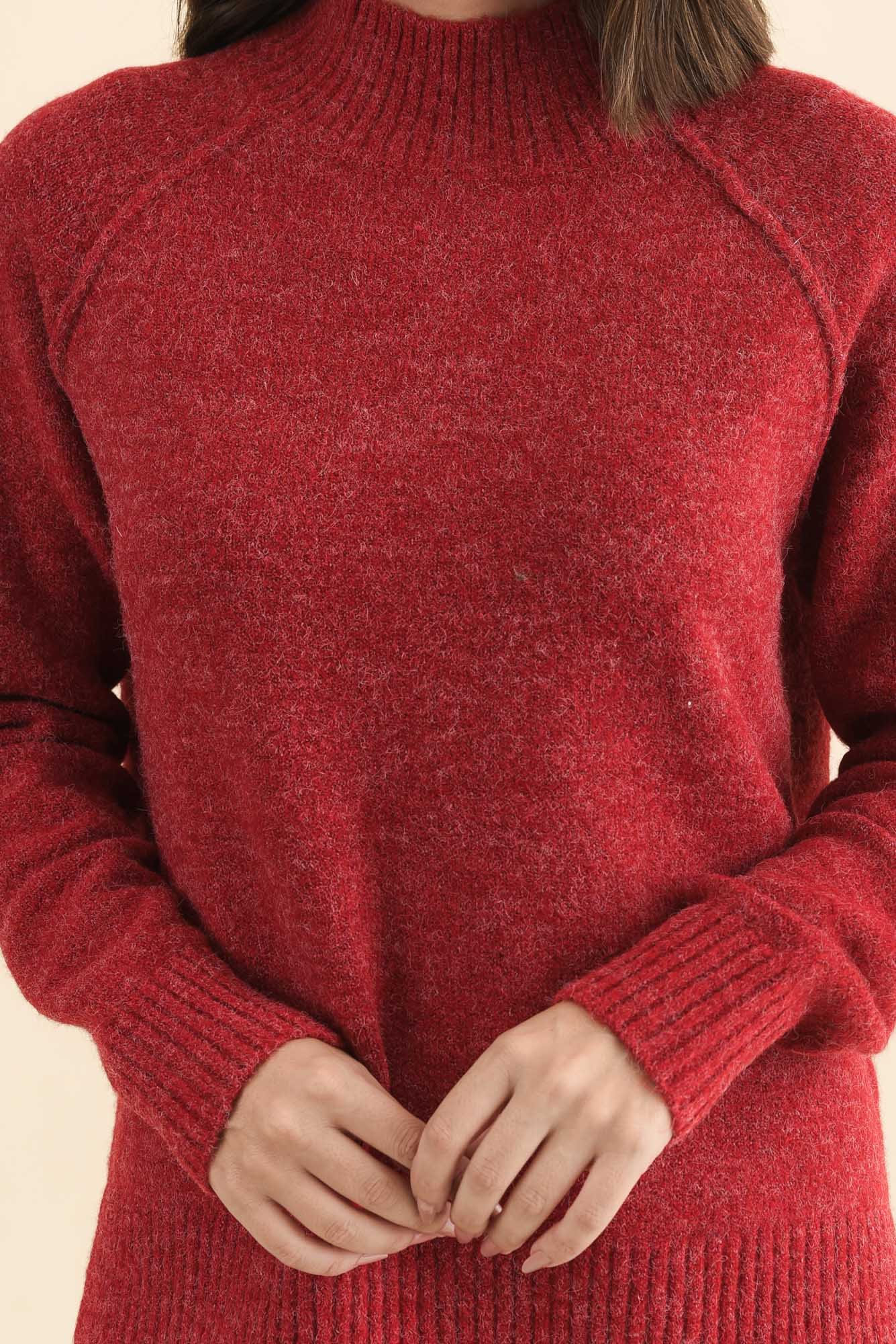 Finn Red Knit Sweater - Image 6