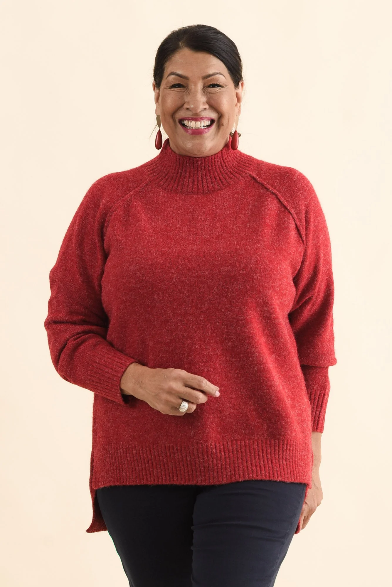 Finn Red Knit Sweater - Image 8