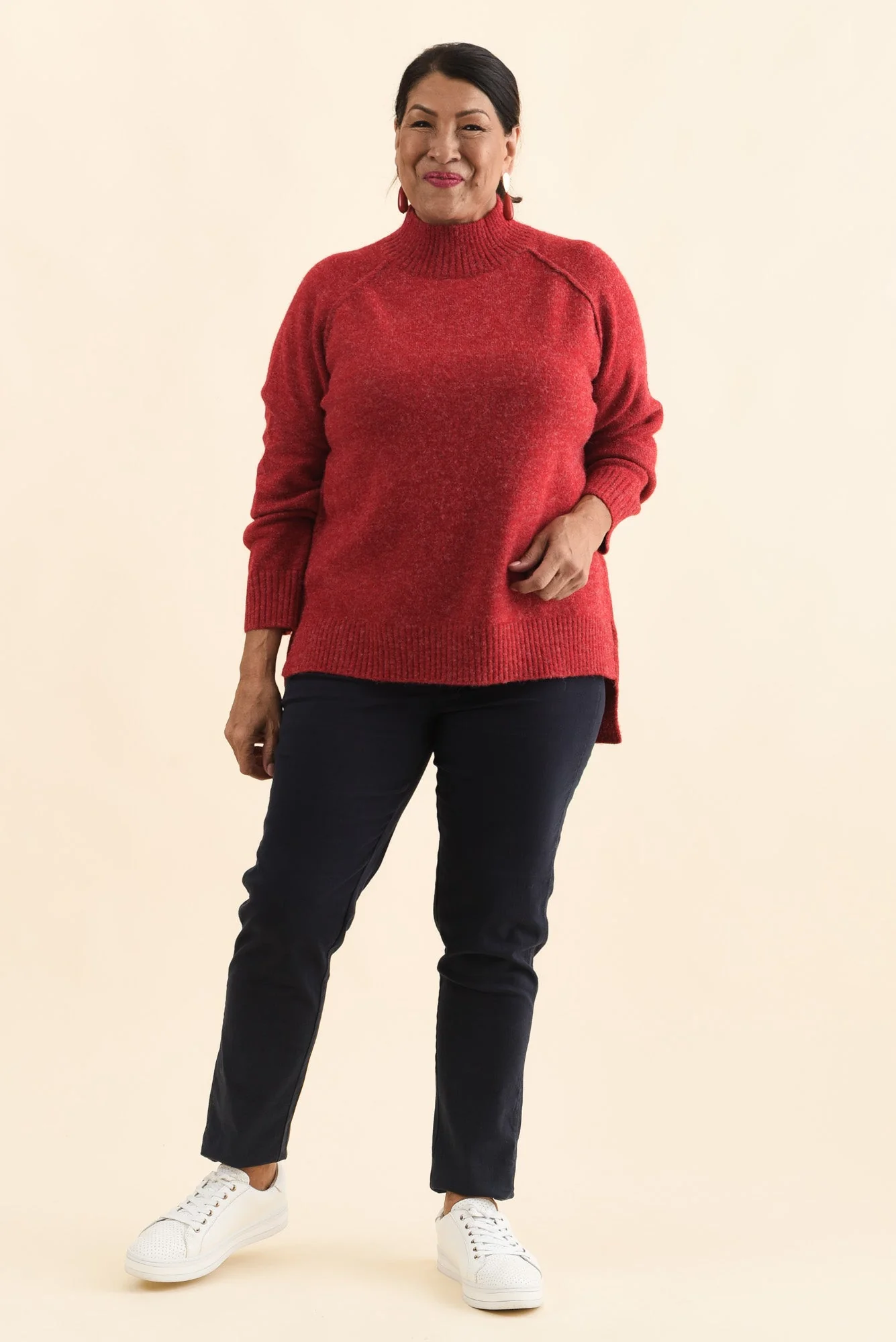 Finn Red Knit Sweater - Image 9