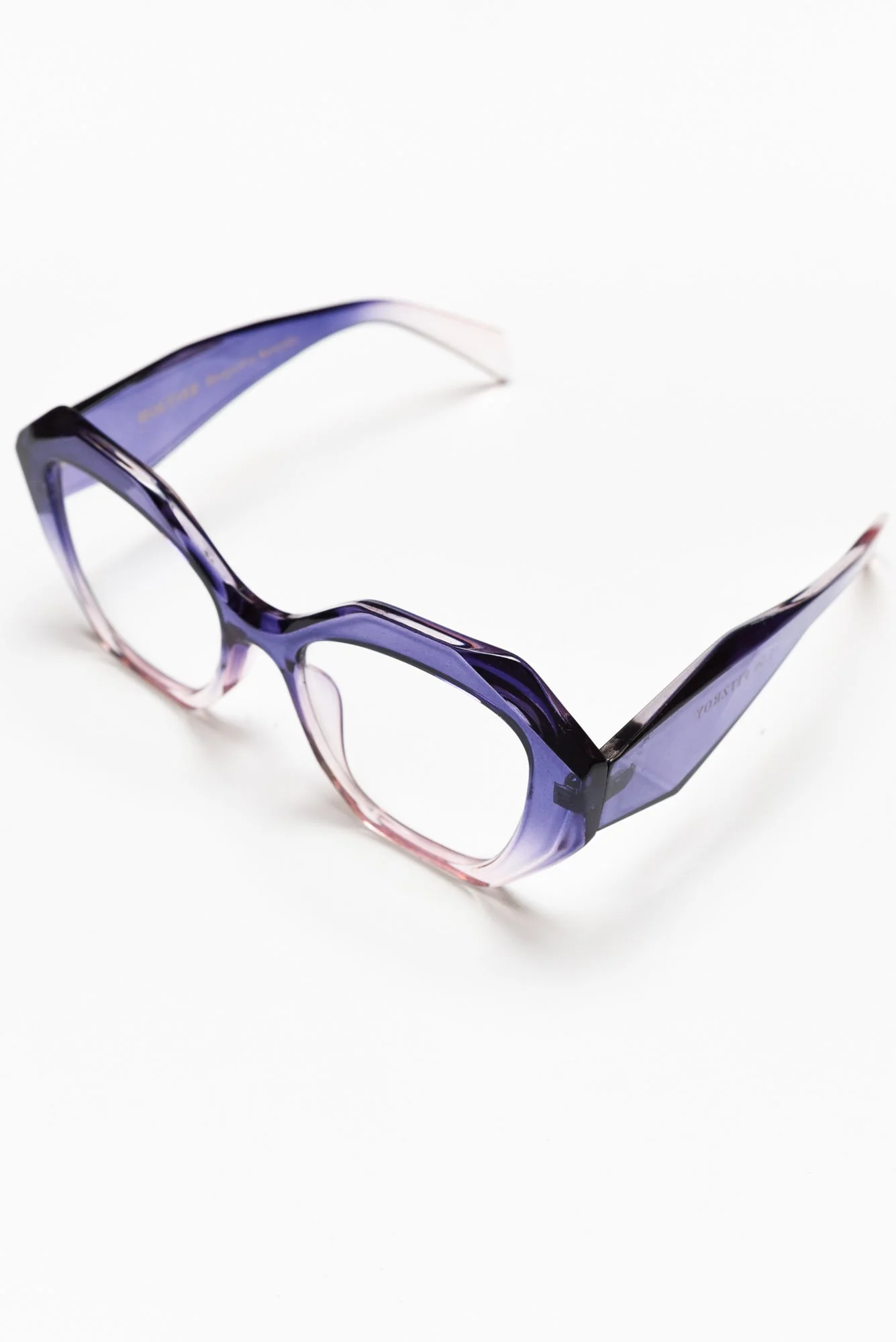 Fitzroy Purple Ombre Oversized Reading Glasses - Image 3