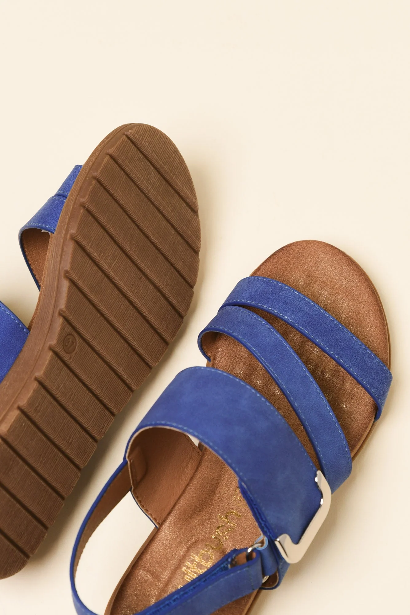 Flinders Blue Velcro Sandal - Image 3