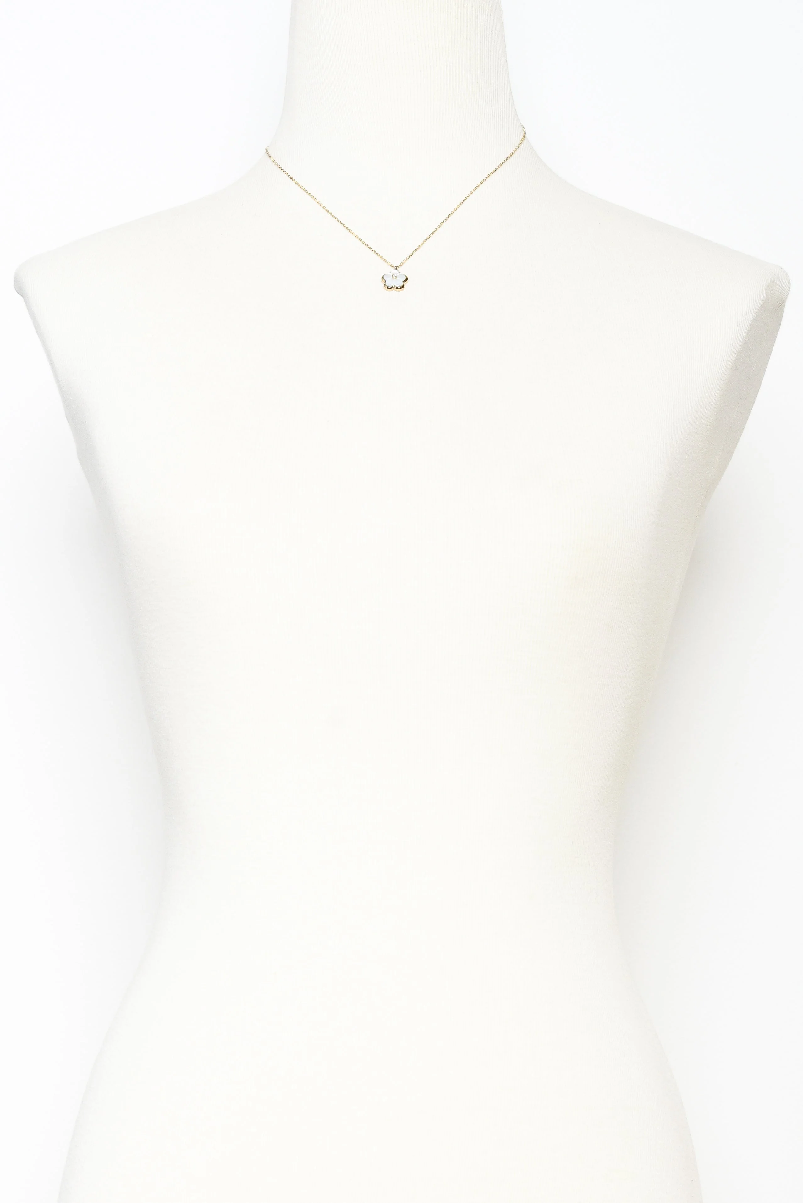 Flores Gold Plated Flower Necklace - Image 2