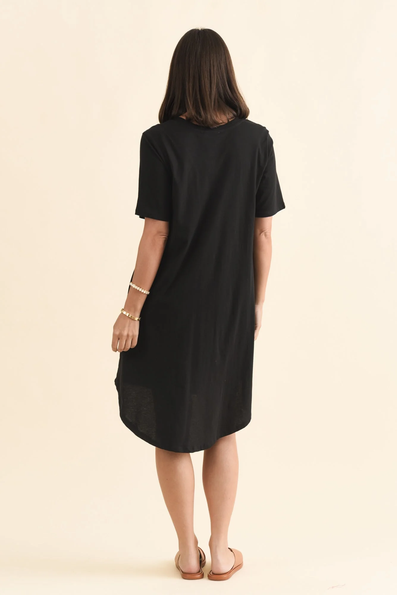 Florida Black Cotton Tee Dress - Image 4