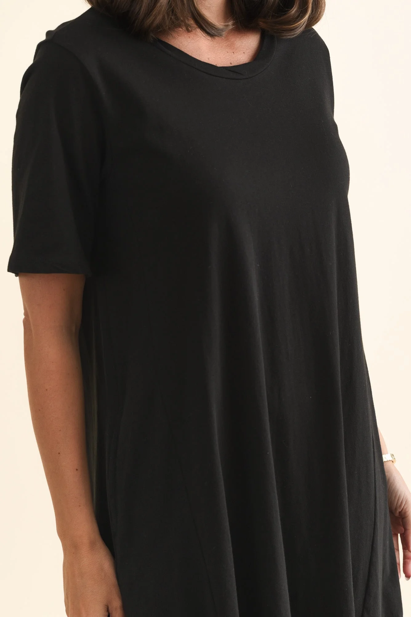 Florida Black Cotton Tee Dress - Image 5