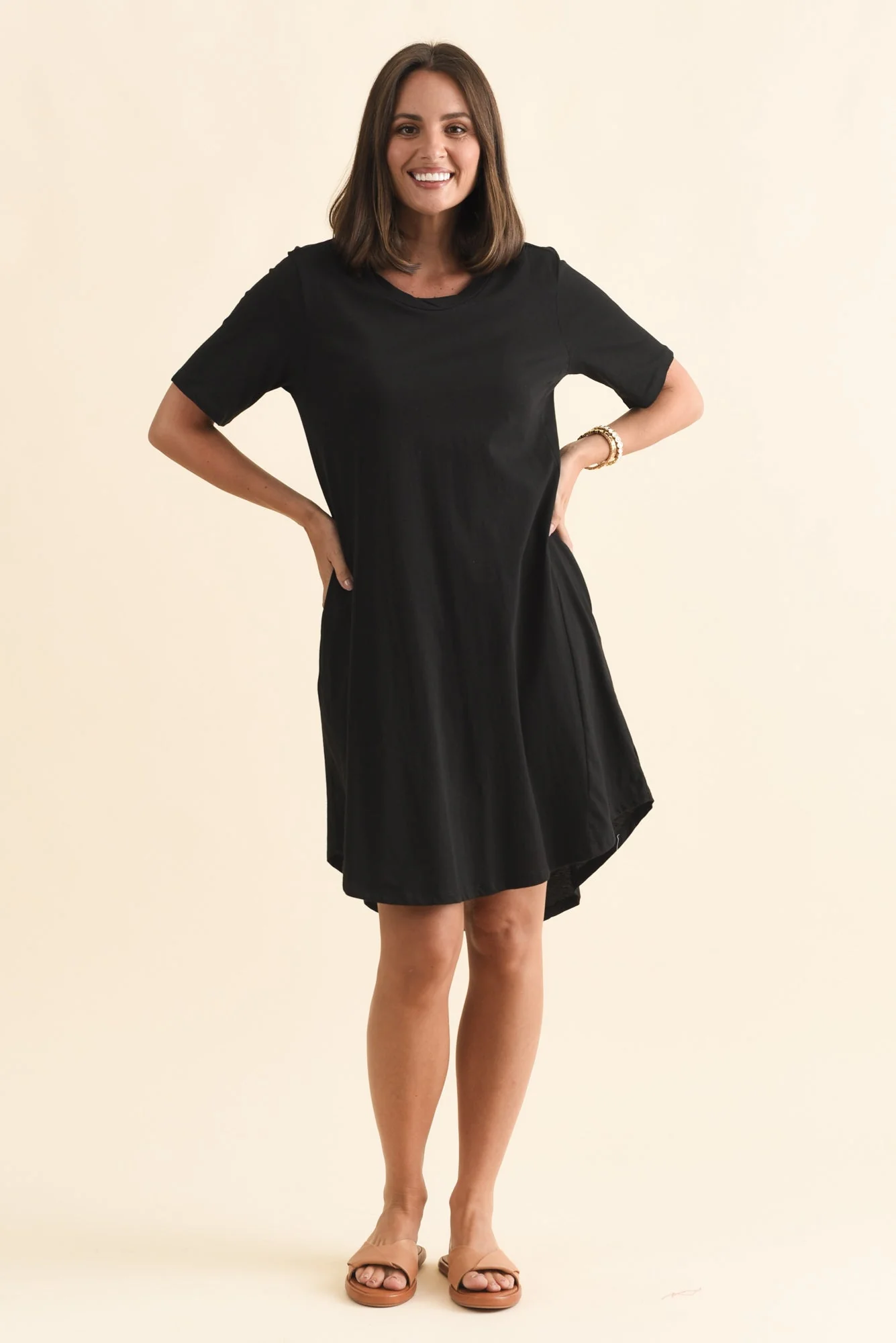 Florida Black Cotton Tee Dress - Image 6