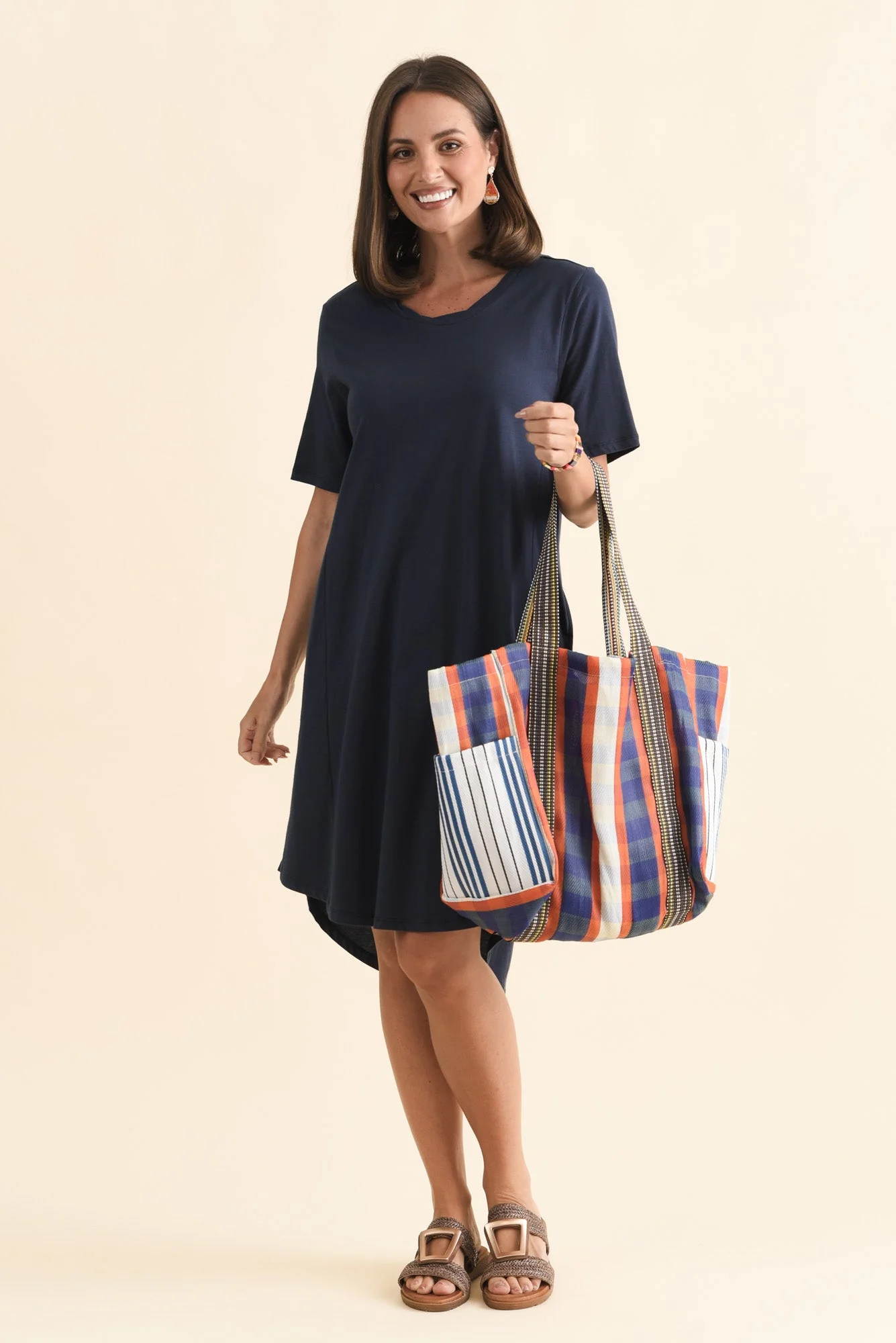 Florida Navy Cotton Tee Dress - Image 2
