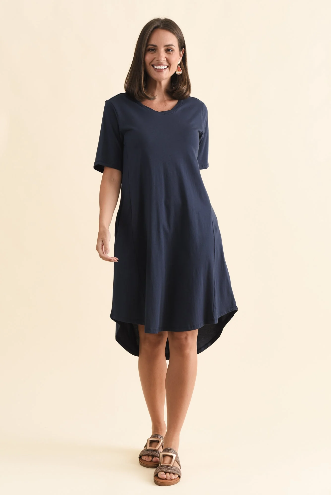 Florida Navy Cotton Tee Dress - Image 3