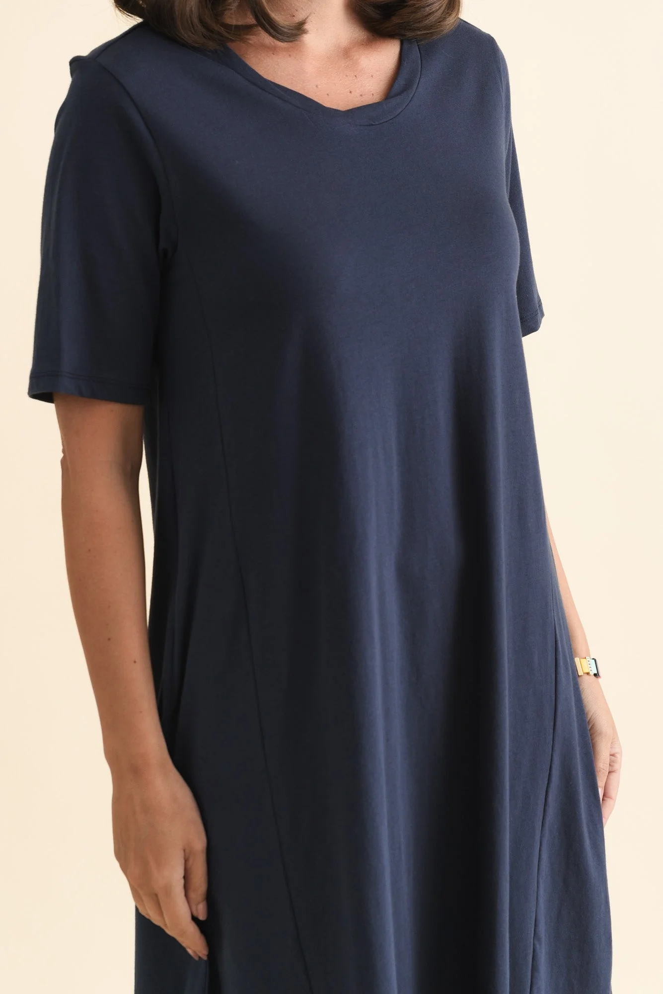 Florida Navy Cotton Tee Dress - Image 6