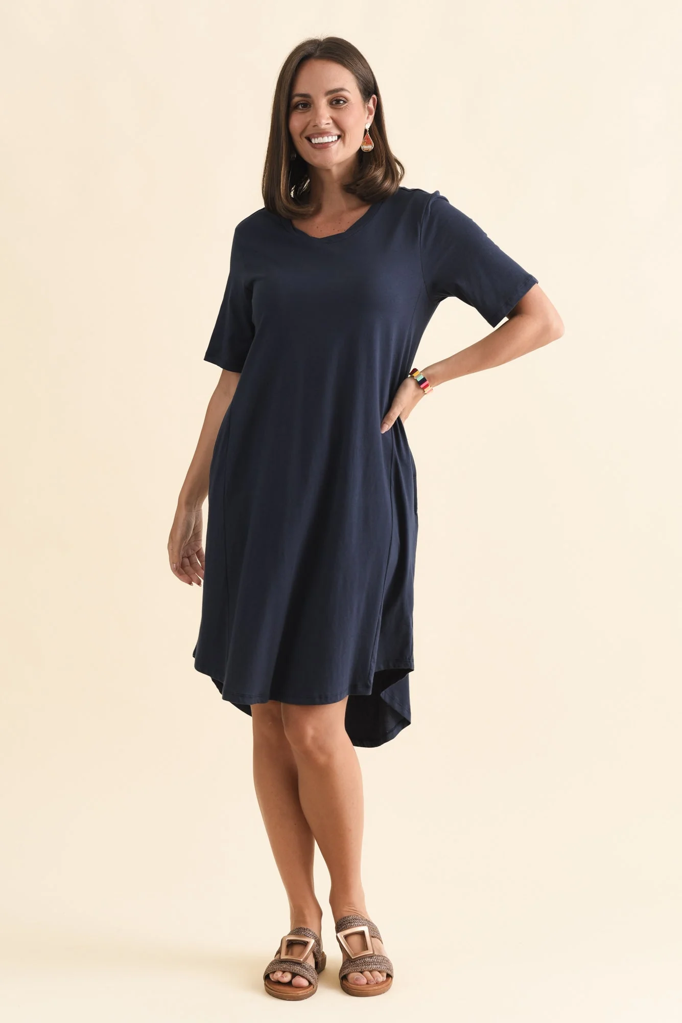 Florida Navy Cotton Tee Dress - Image 7