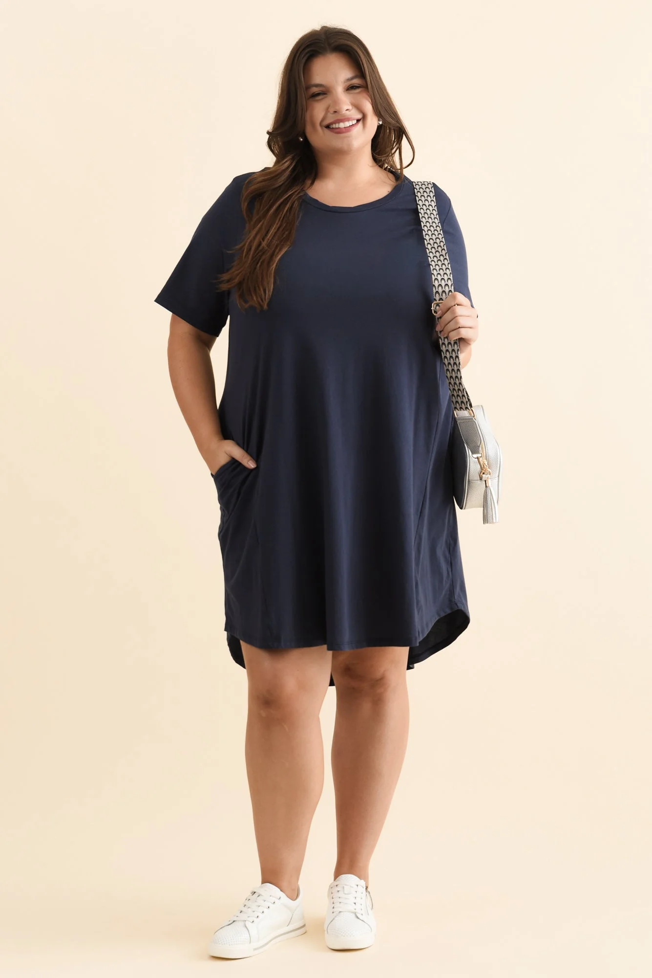 Florida Navy Cotton Tee Dress - Image 8