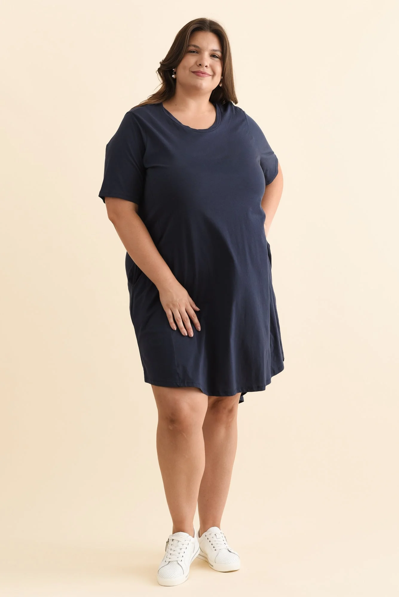 Florida Navy Cotton Tee Dress - Image 9