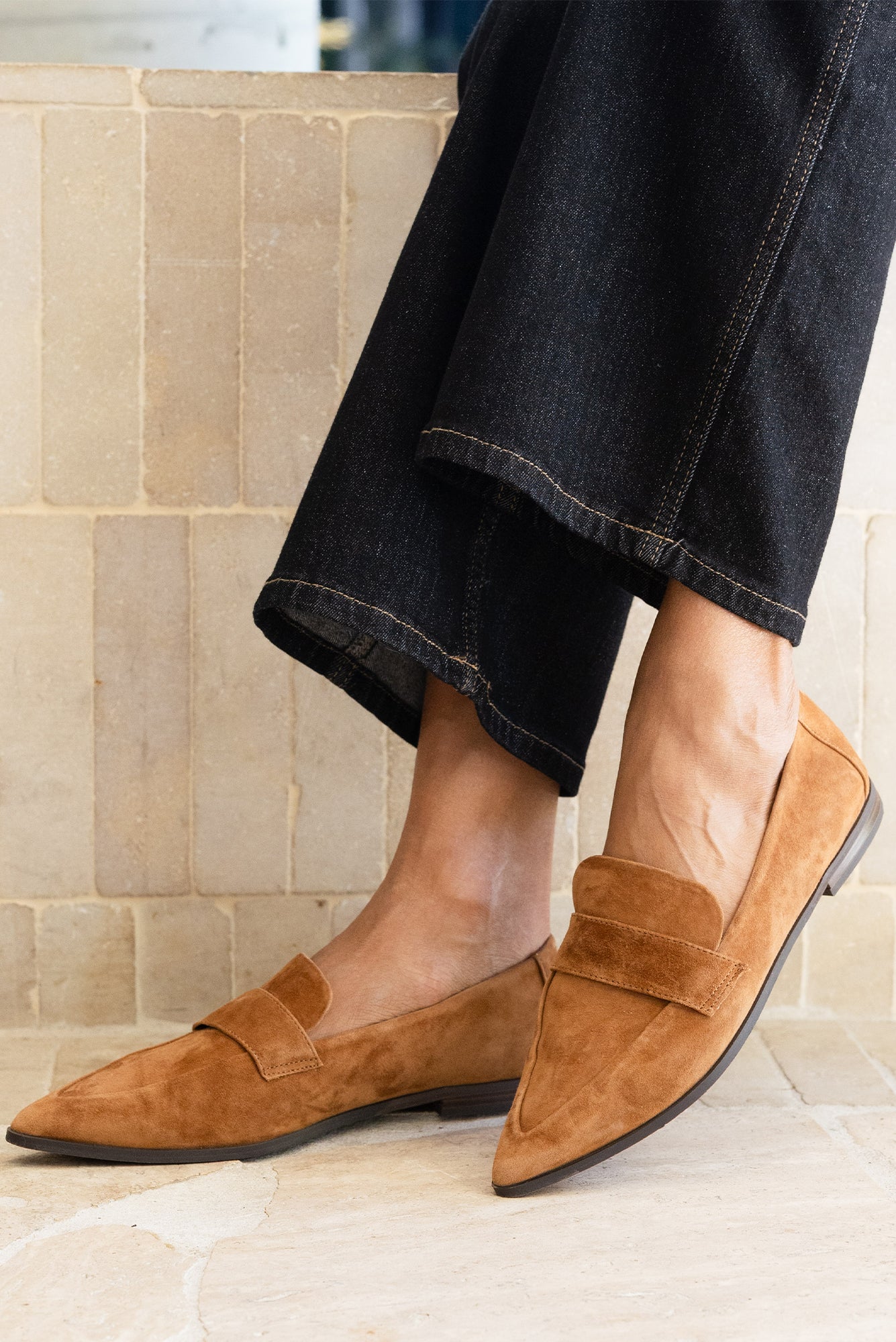 France Tan Suede Loafer - Image 2