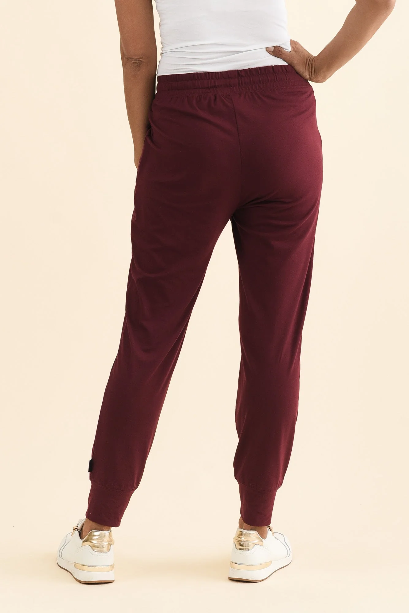 Freedom Burgundy Drawstring Sweatpants - Image 5