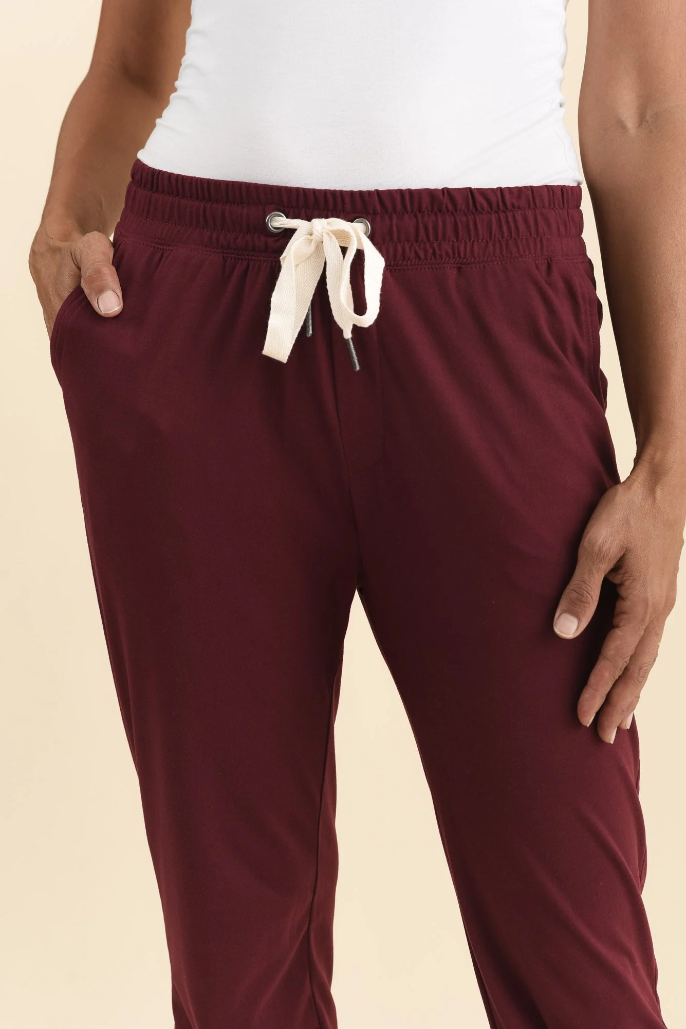 Freedom Burgundy Drawstring Sweatpants - Image 6